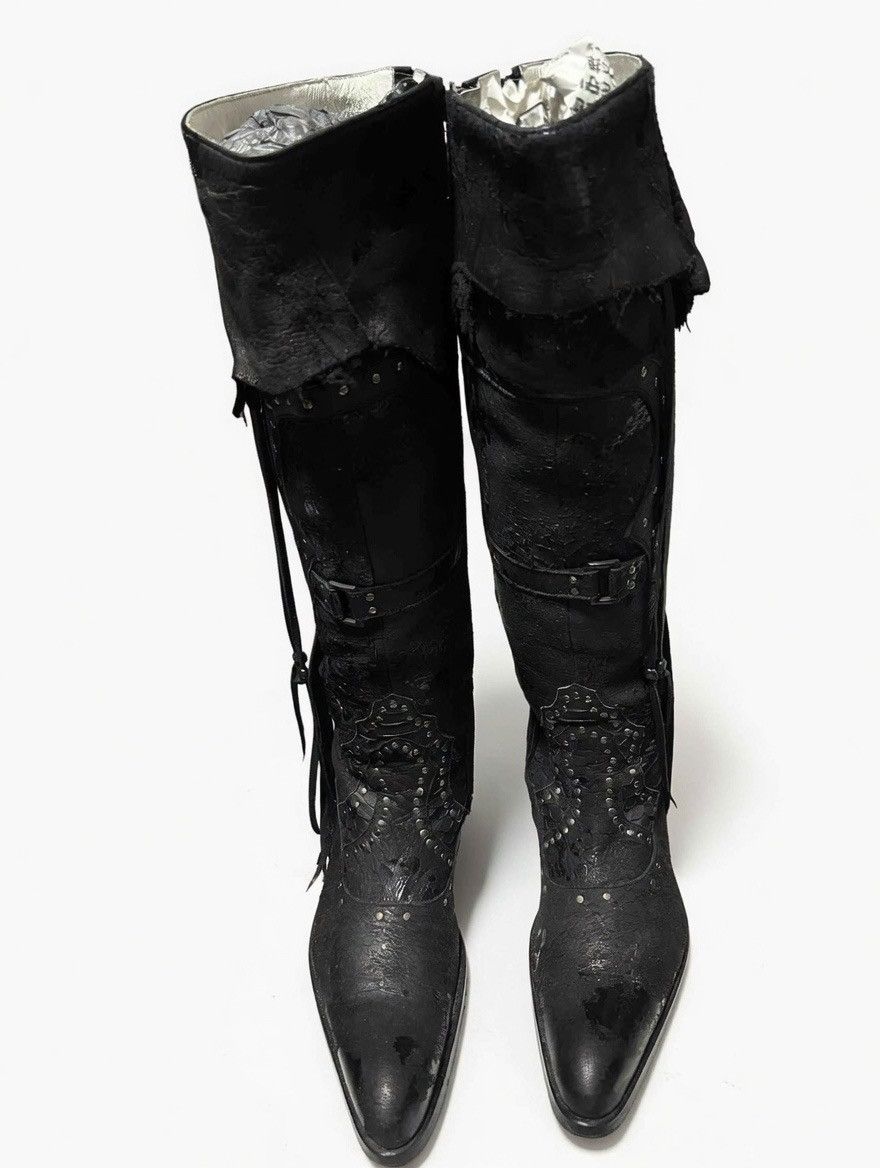 Roen Hiromu Takahara Deerskin Leather Boots Size US 10 / EU 43 - 3 Thumbnail