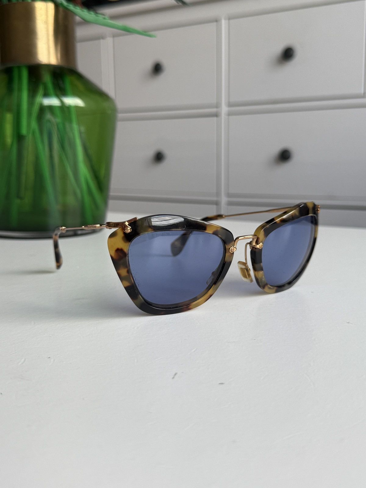 Miu Miu Miu Miu leopard oversized sunglasses designer luxury trend Size ONE SIZE - 1 Thumbnail
