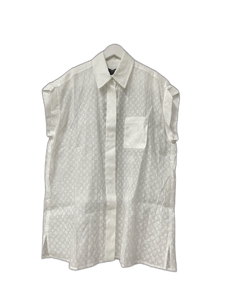 Louis Vuitton Louis Vuitton Sleeveless Shirt with Pattern Size US M / EU 48-50 / 2 - 1 Thumbnail