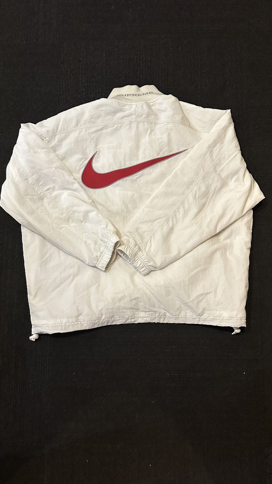 【Supreme x Nike】Ripstop Pullover★White★24SS★ Supreme x Nike Ripstop Pullover SS24 Black White Multi