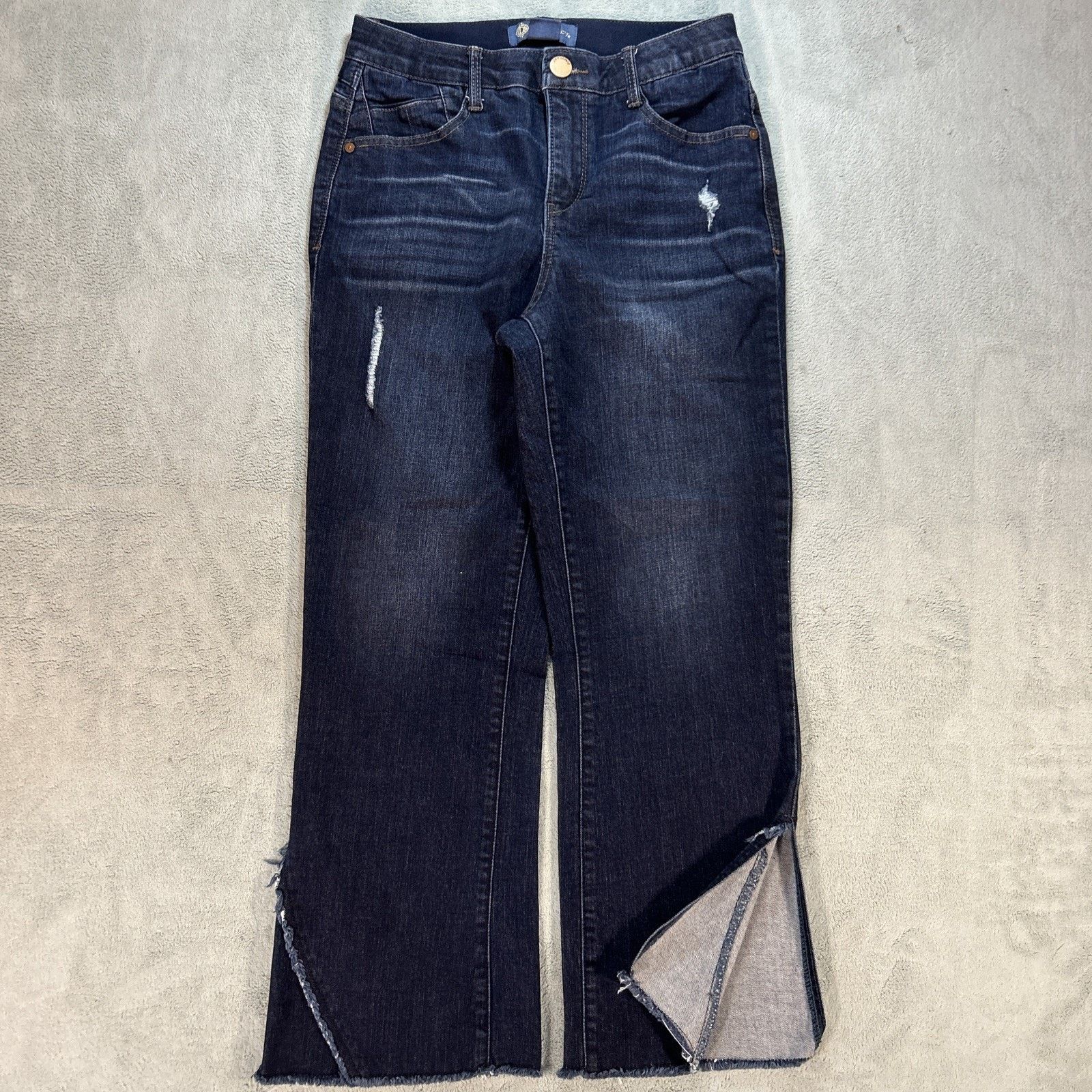 Levi's Democracy Technology Dojo Jeans Flare Sz 4p 28x26 Raw Hems Size 27" / US 4 / IT 40 - 1 Thumbnail
