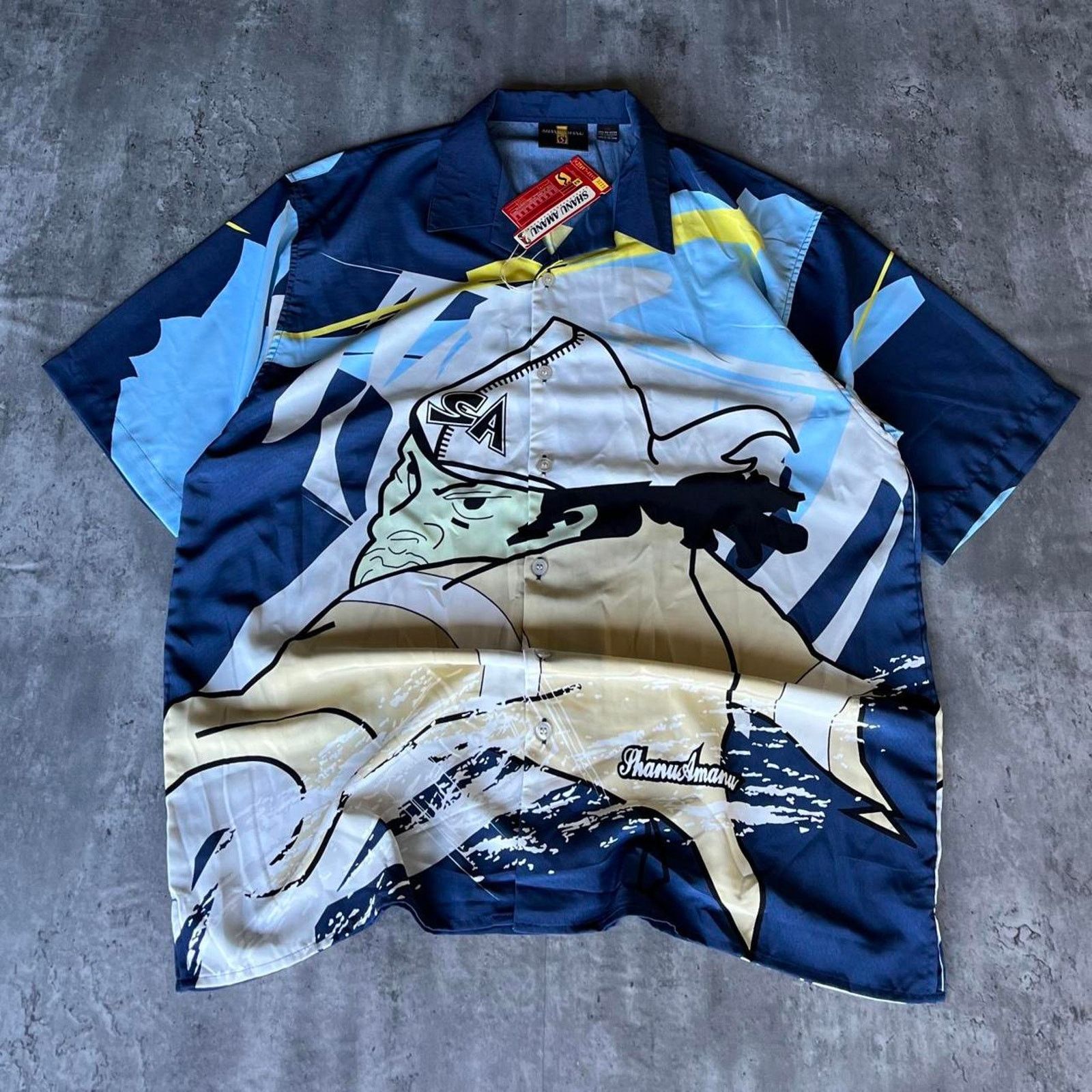 Crazy Vintage Y2K Shanu Amanu Japanese AOP Shirt Jnco Style