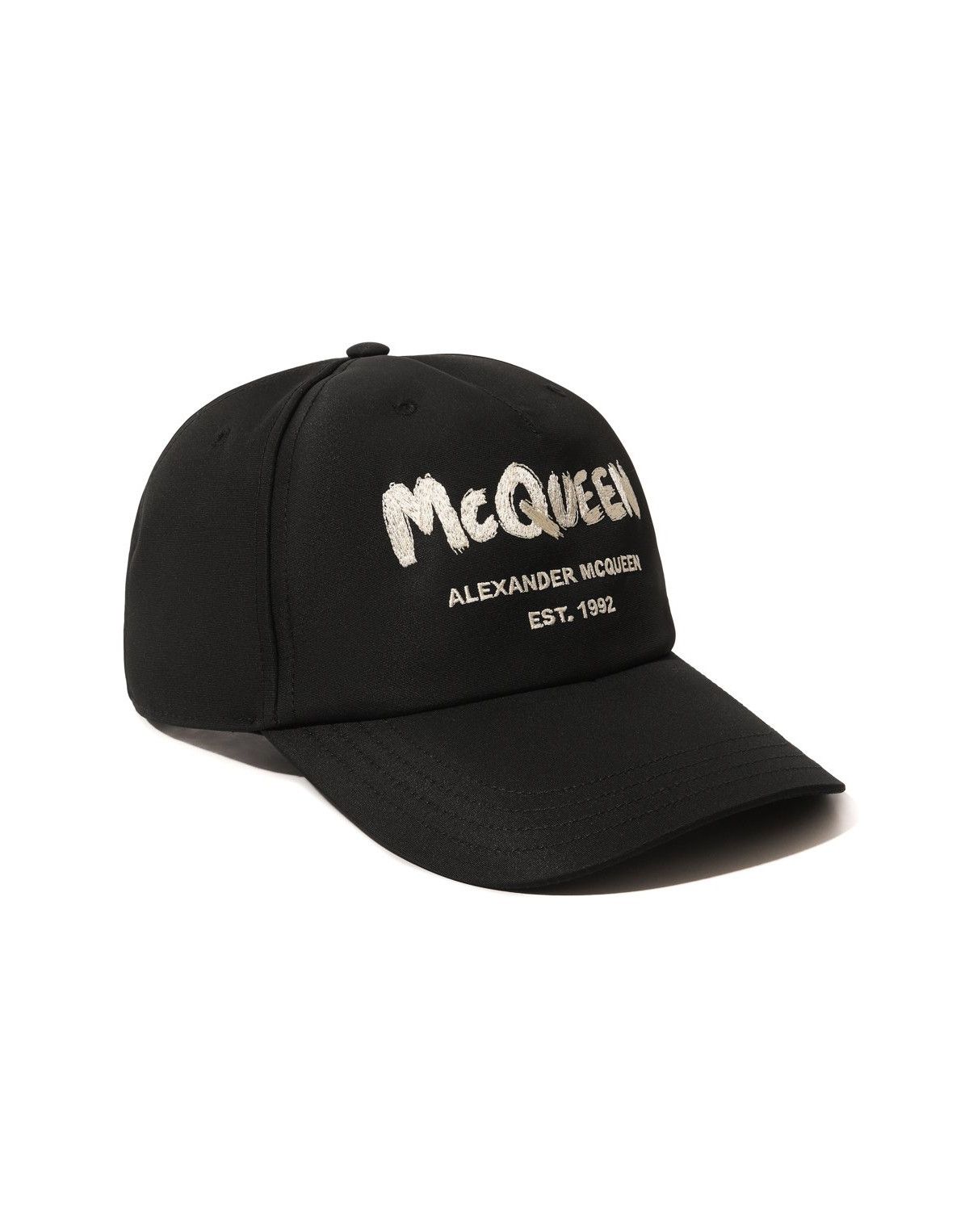 Alexander McQueen ALEXANDER MCQUEEN black graffiti logo baseball cap Large q Size ONE SIZE - 1 Thumbnail