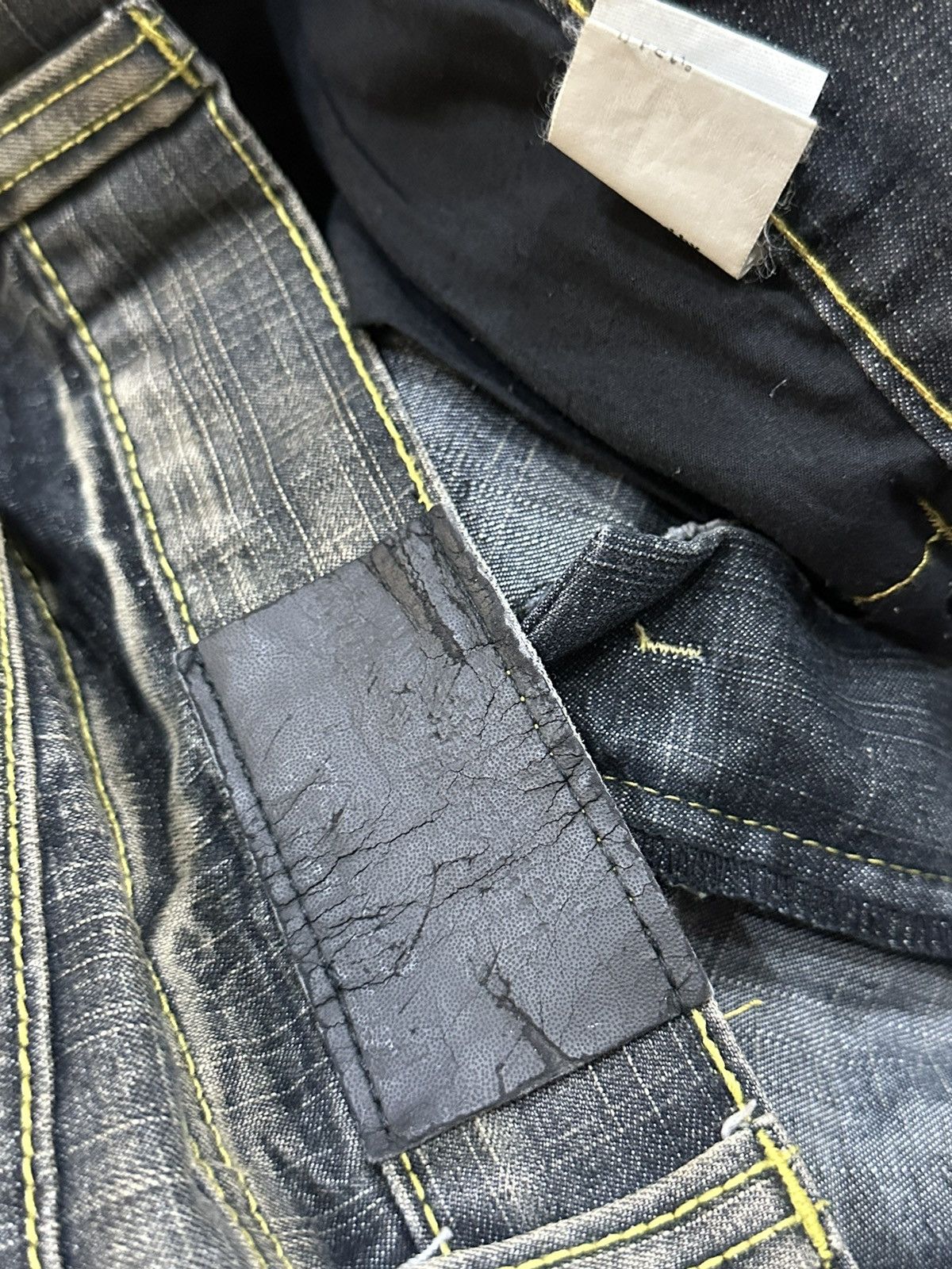 Japanese Brand 1990 - Black Crown Japanese Brand Clawmark Flared Jeans Size US 34 / EU 50 - 10 Thumbnail