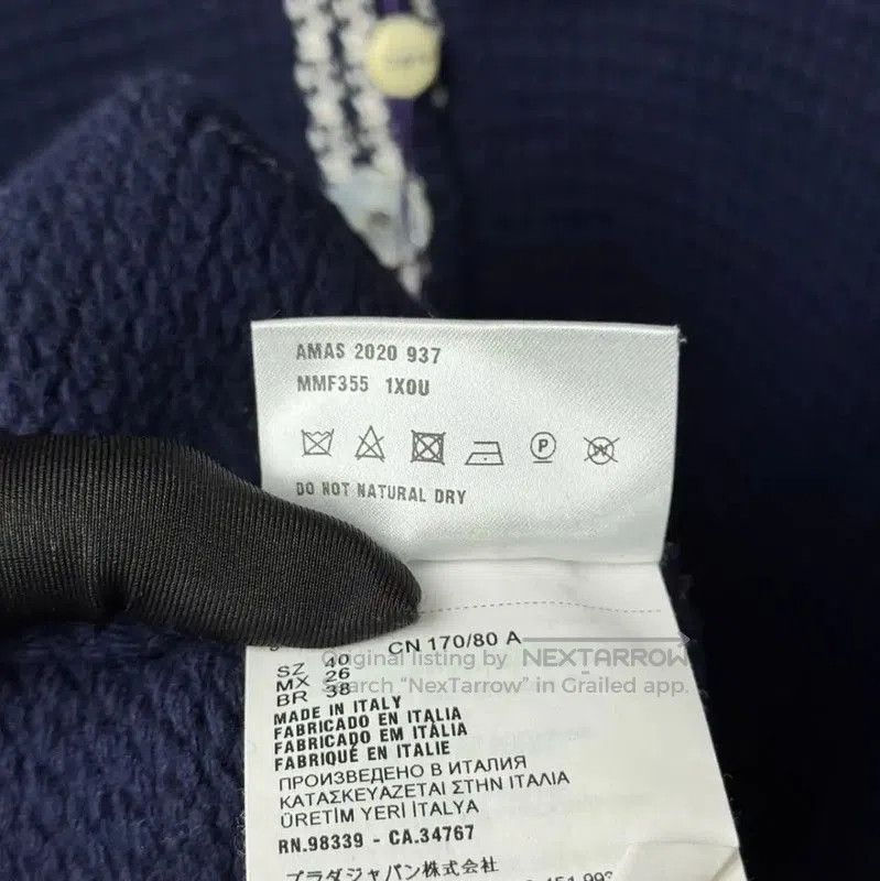 Miu Miu Miu Miu Navy Wool Cardigan for Women . Size L / US 10 / IT 46 - 6 Thumbnail