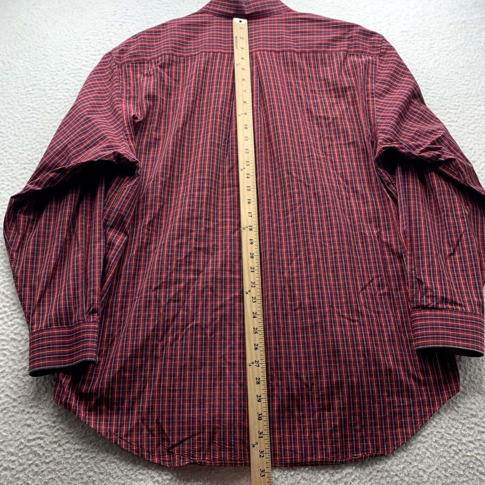 Vineyard Vines Vineyard Vines Whale Shirt Mens Large Red Blue Yellow Plaid Preppy Relaxed Fit Size US L / EU 52-54 / 3 - 6 Thumbnail