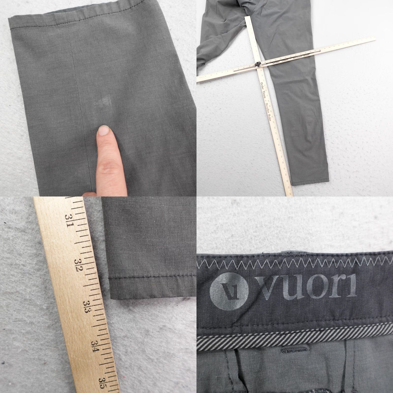 Vuori Vuori Mens 32 Gray Aim Pants Chino Zip Pockets Regular Straight Lightweight Performance Golf Size US 32 / EU 48 - 9 Thumbnail
