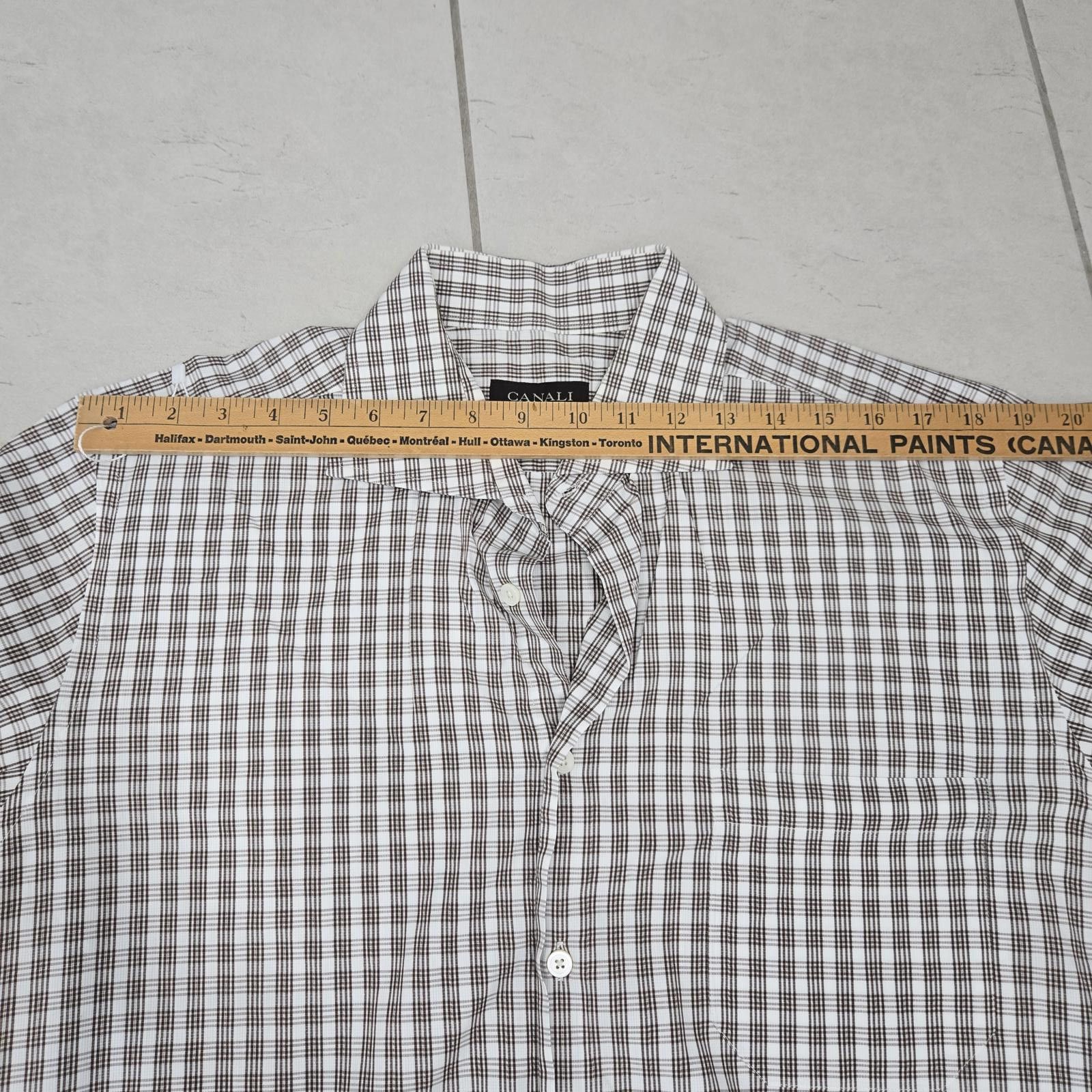 Canali Canali Dress Shirt Size 44R - 5 Thumbnail