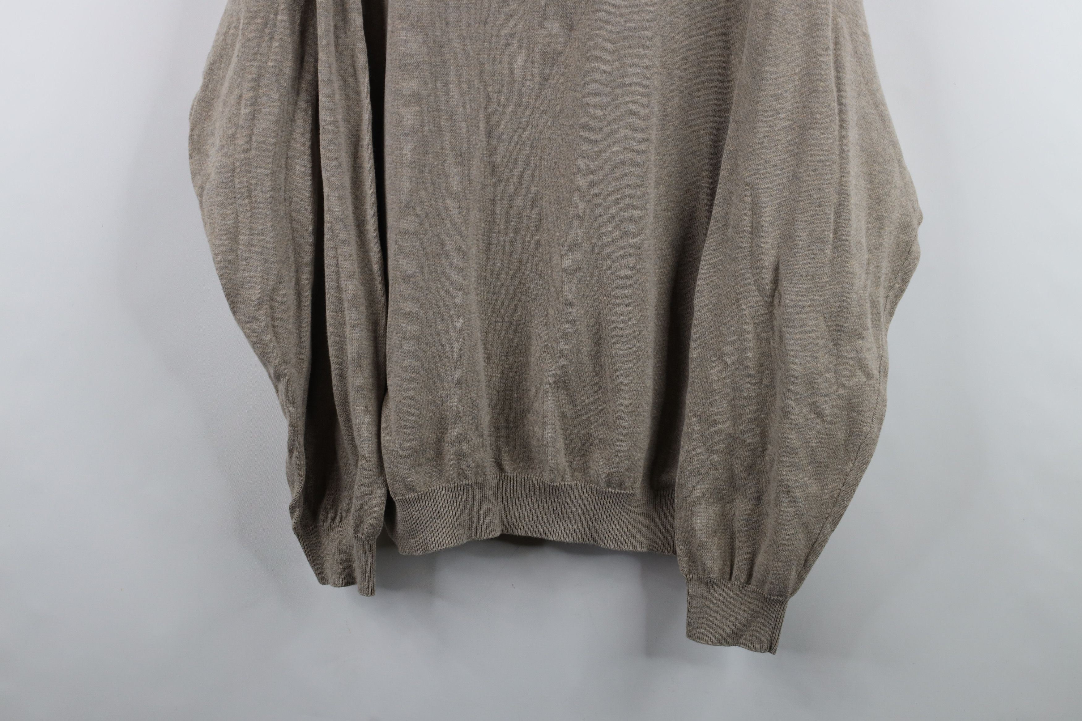 Vintage Vintage 90s Streetwear Collared Knit Pullover Sweater Beige Size US XL / EU 56 / 4 - 3 Thumbnail