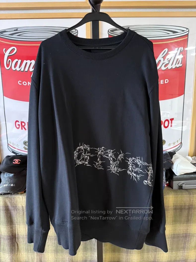Givenchy Givenchy Black Logo Sweatshirt Size US M / EU 48-50 / 2 - 1 Thumbnail