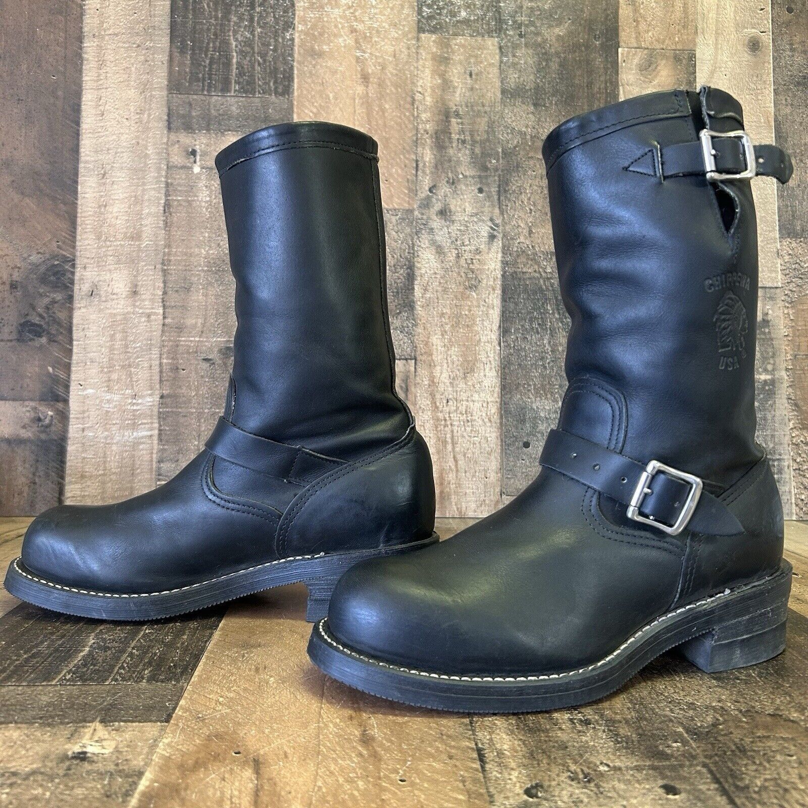 Chippewa Chippewa 27863 Steel Toe Engineer Work Boots Mens 8