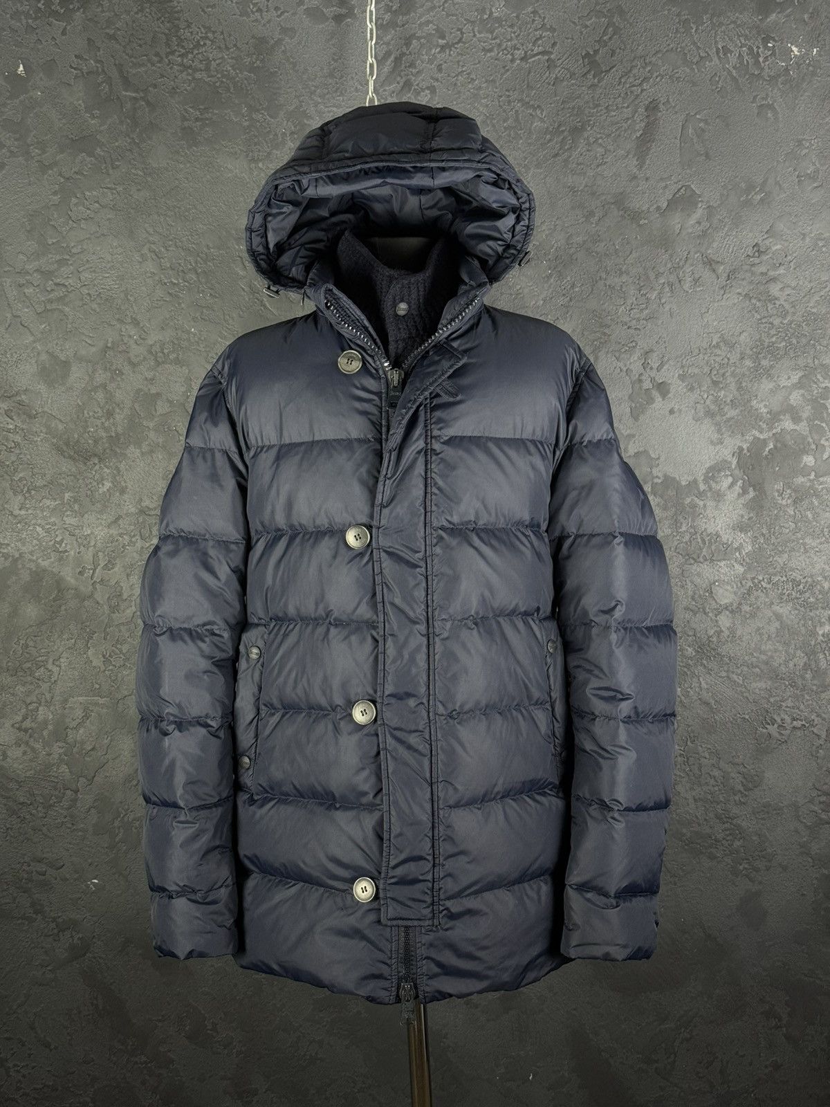Herno HERNO Mens Polar-Tech Jacket Down Puffer Dark Blue 50 Size US M / EU 48-50 / 2 - 6 Thumbnail