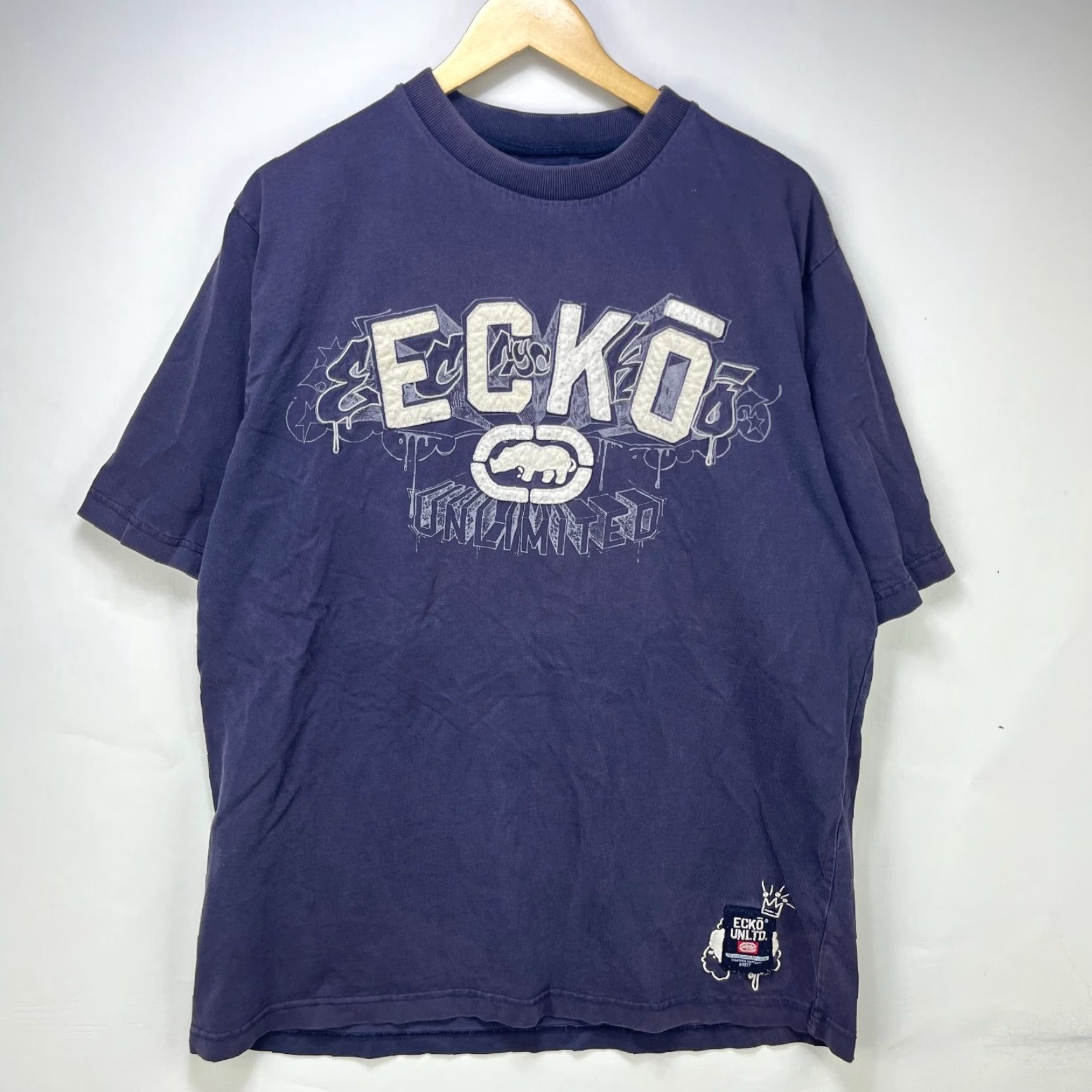 Ecko Unltd. VINTAGE Ecko Unltd. True Kings Shirt XL Blue Mens T-Shirt Size US XL / EU 56 / 4 - 2 Thumbnail