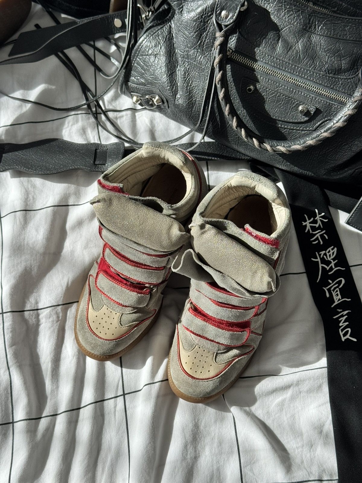 Isabel Marant Rare Isabel Marant Bekett sneakers shoes beige Suede Wedge Size US 7 / IT 37 - 2 Thumbnail