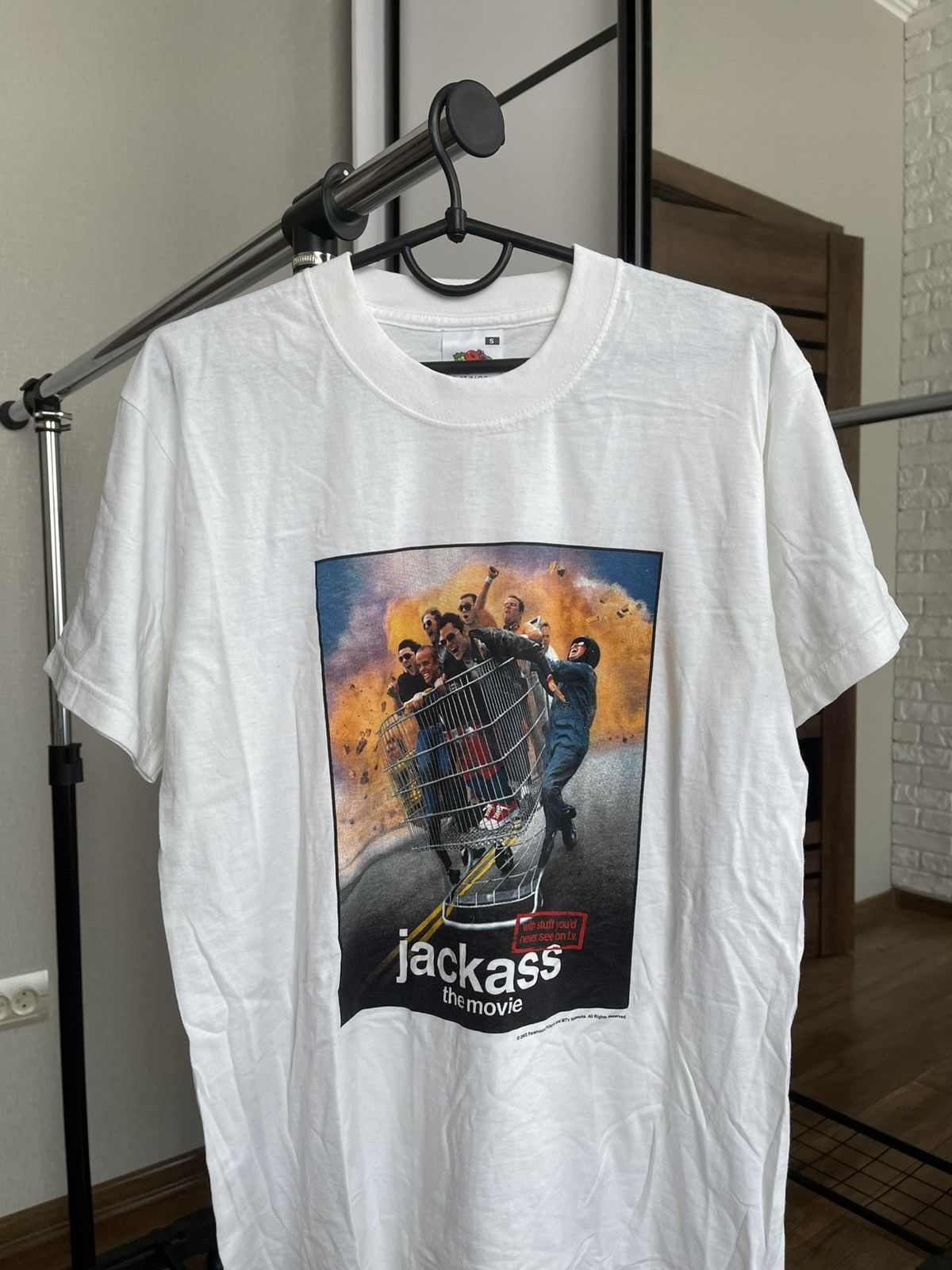 Vintage 2002 Jackass The Movie MTV Vintage T-Shirt Tee Size US S / EU 44-46 / 1 - 5 Thumbnail