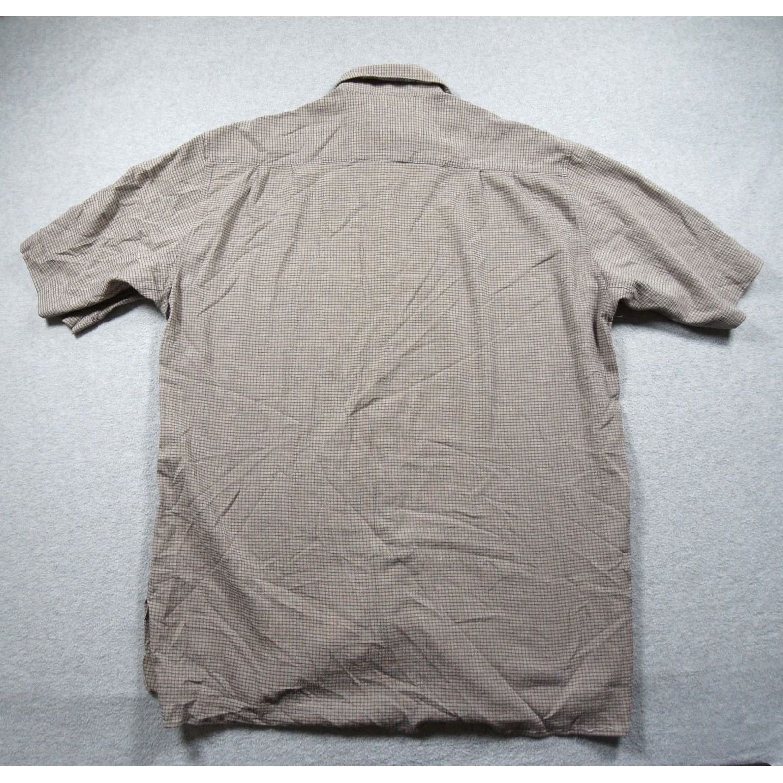 Ermenegildo Zegna Ermenegildo Zegna Shirt Mens Small Gray Button Down Short Sleeve Textured Italy Size US S / EU 44-46 / 1 - 5 Thumbnail