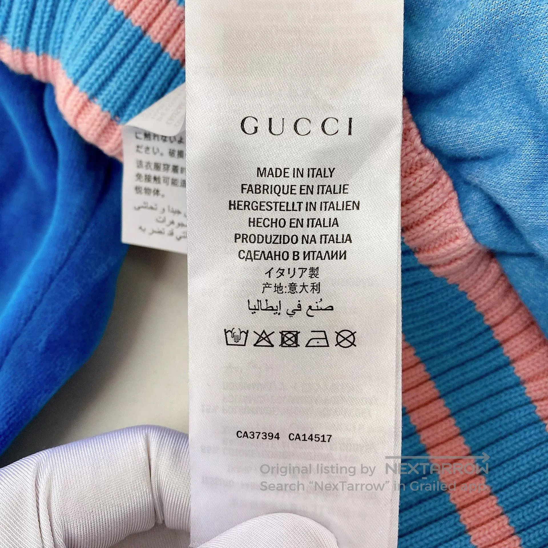 Gucci Gucci Blue Tennis Racket Print Sweatshirt S. Size US S / EU 44-46 / 1 - 7 Thumbnail