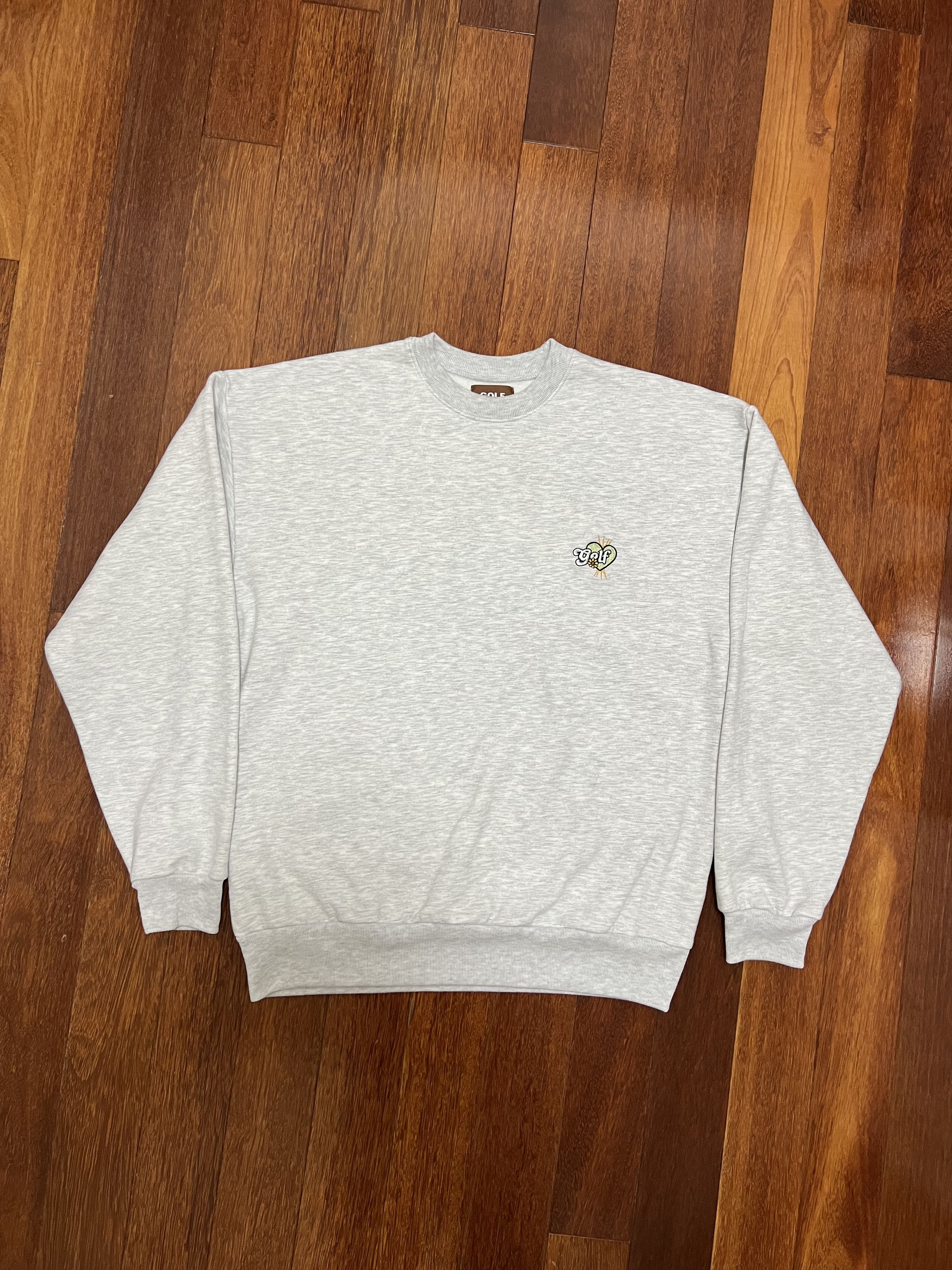 Golf Wang 💚 Golf Wang Romeo Crewneck Ash Heather Grey Large NEW Size US L / EU 52-54 / 3 - 1 Thumbnail