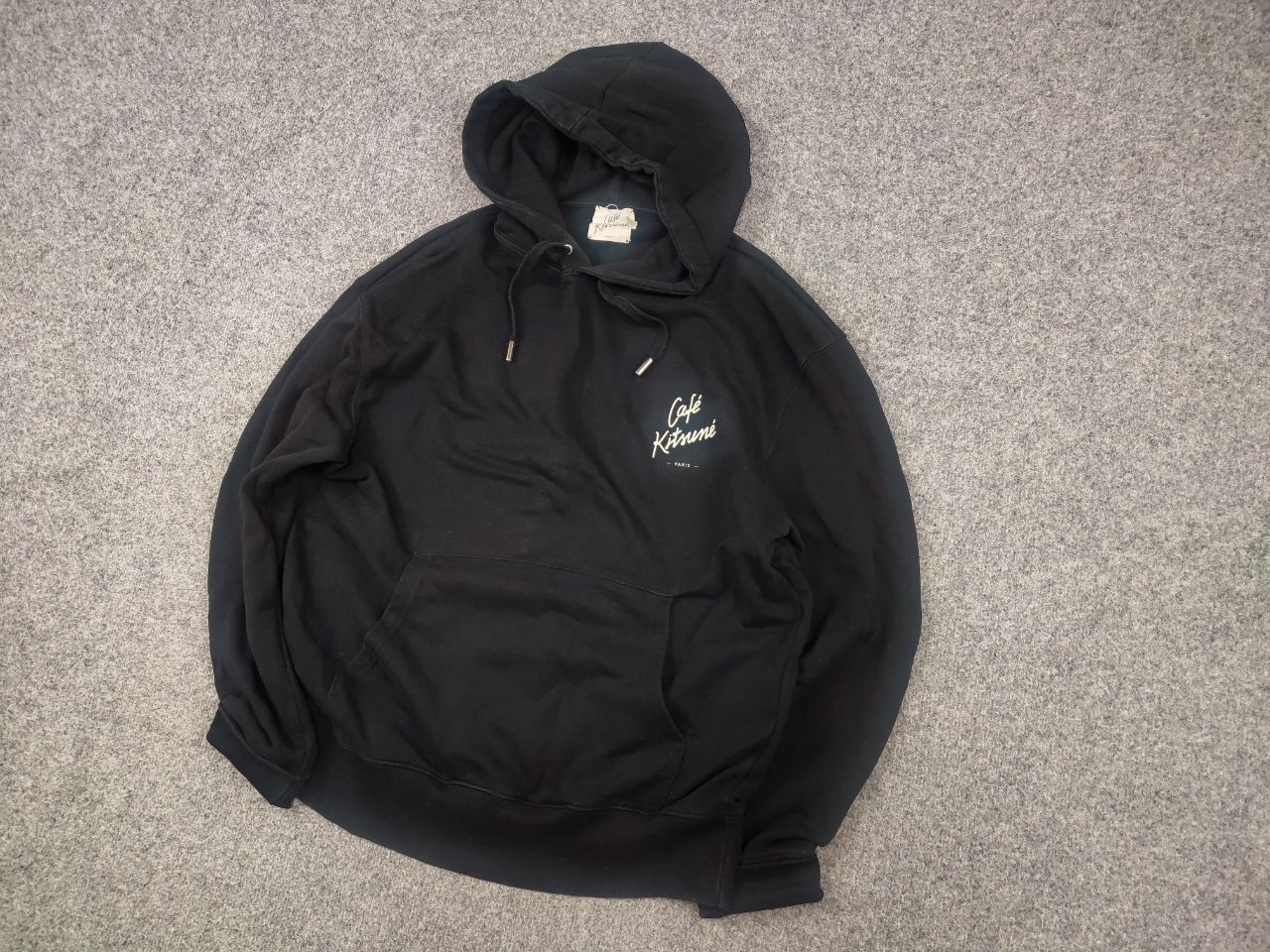 Maison Kitsune Maison Kitsune cafe Paris Black Logo Comfort Hoodie Size US L / EU 52-54 / 3 - 6 Thumbnail