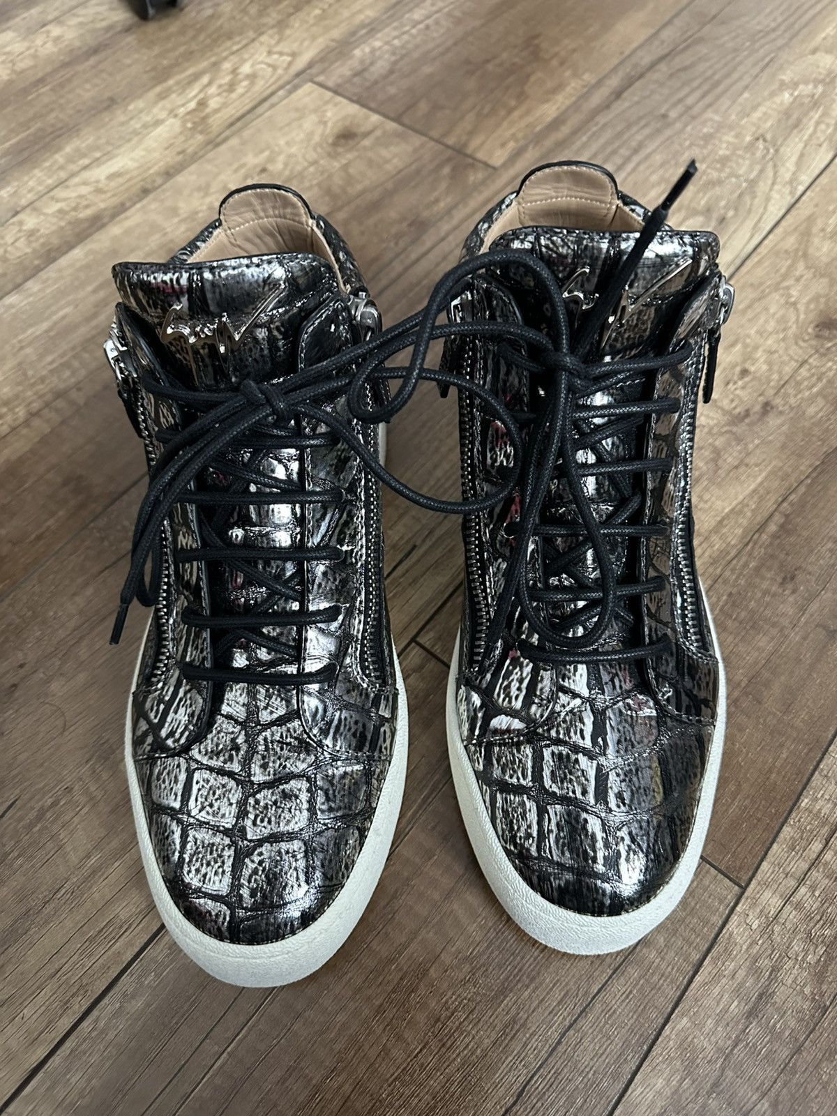 Giuseppe Zanotti Giuseppe Zanotti Kriss High Top Sneakers Shoes Size US 9 / EU 42 - 11 Thumbnail