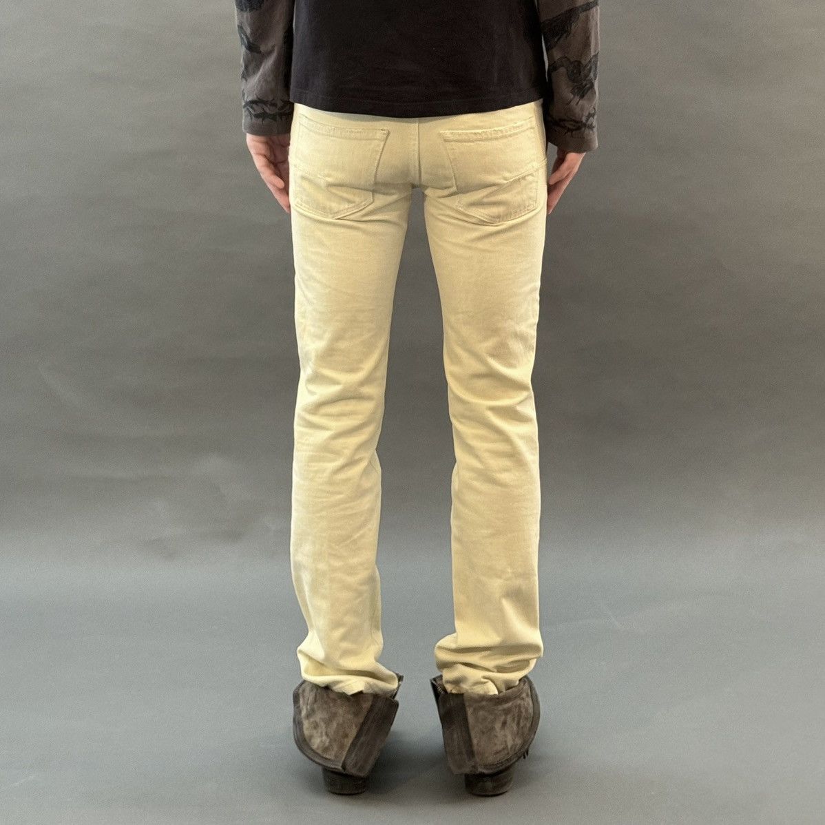 Dior Dior Homme SS06 Jaune Clair Clawmark Jeans Size US 27 - 6 Thumbnail