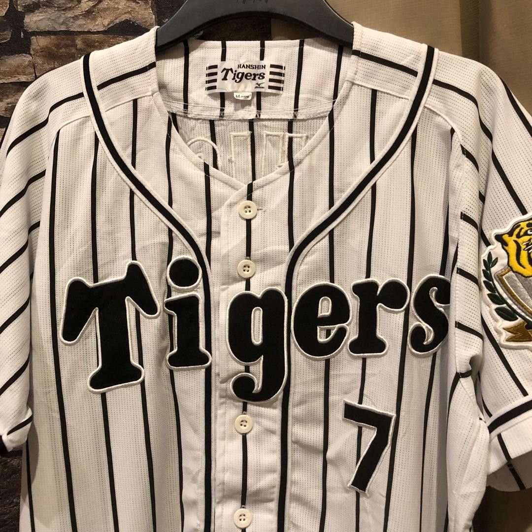 Mizuno Hanshin Tigers Nishikawa 7 Mizuno Baseball Jersey Japan Size US S / EU 44-46 / 1 - 1 Thumbnail