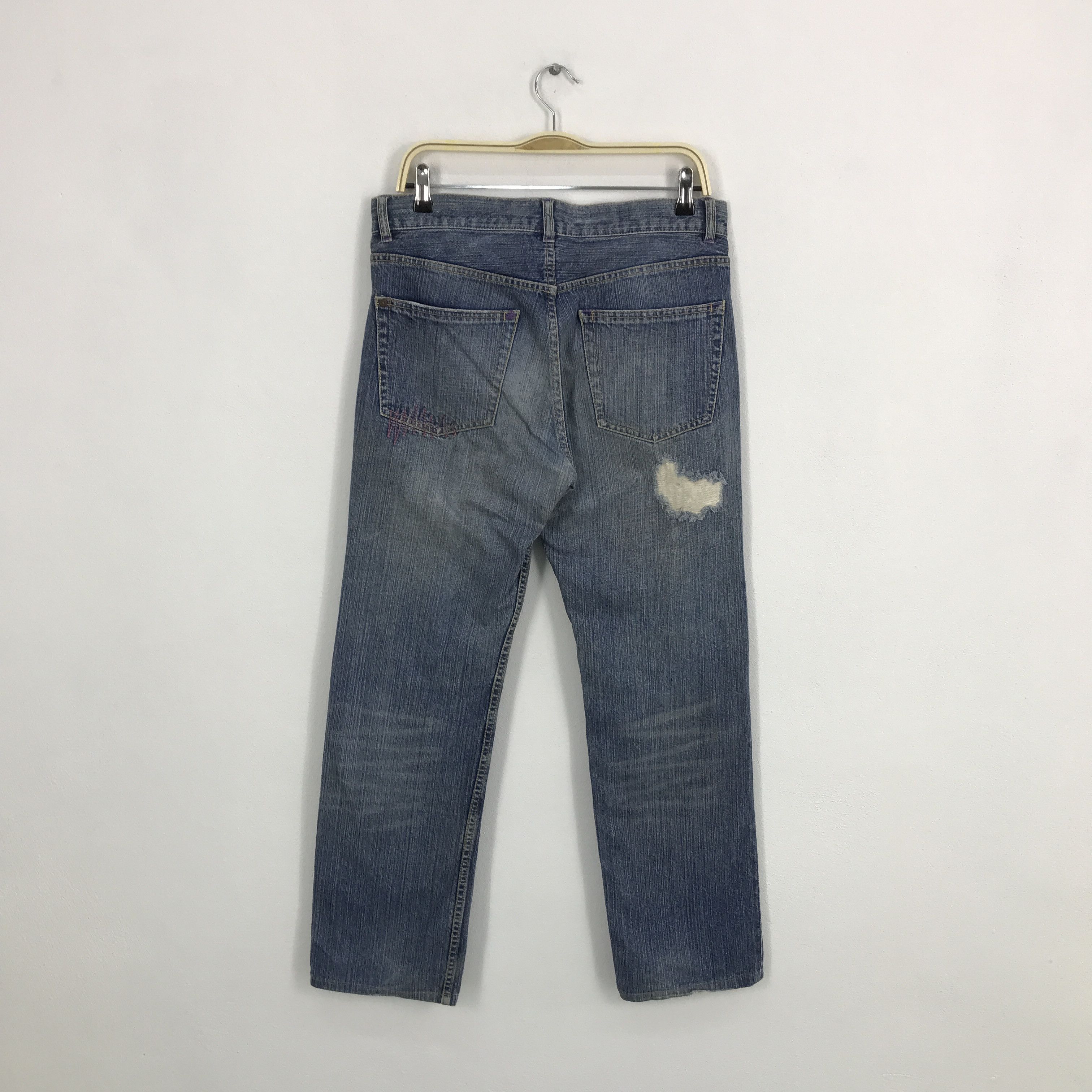 Japanese Brand japanese brand TK distressed design denim jean Size US 33 - 2 Thumbnail