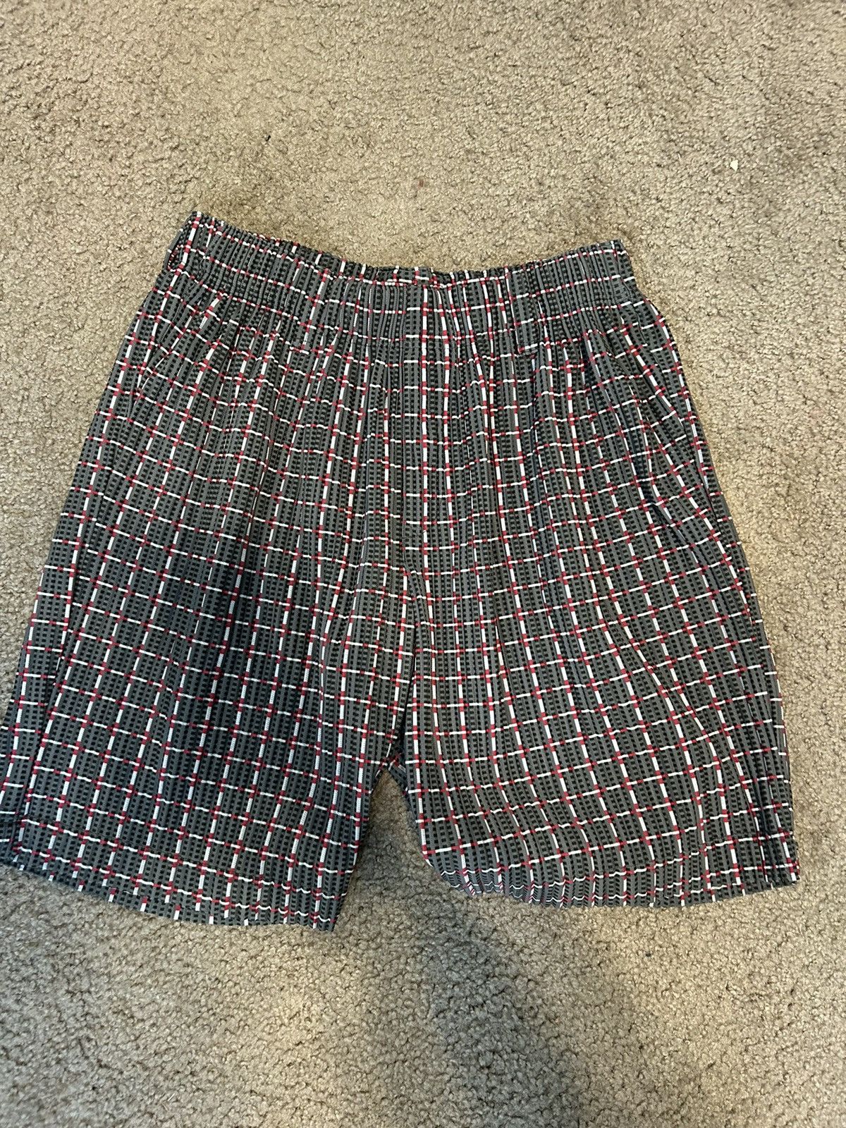 image of Homme Plisse Issey Miyake Homme Plisse Shorts in Brown, Men's (Size 32)