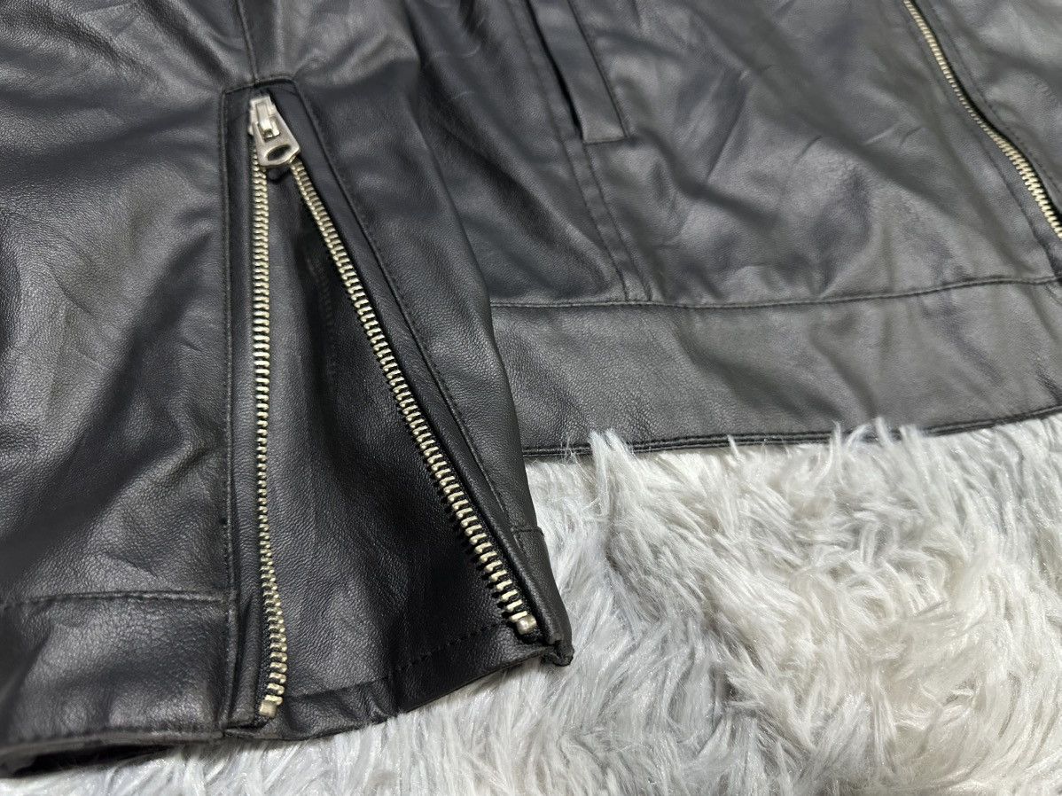 Japanese Brand 🔥Sick Y2K Spinns Faux Leather Biker Jacket Goth Punk Size US M / EU 48-50 / 2 - 2 Thumbnail