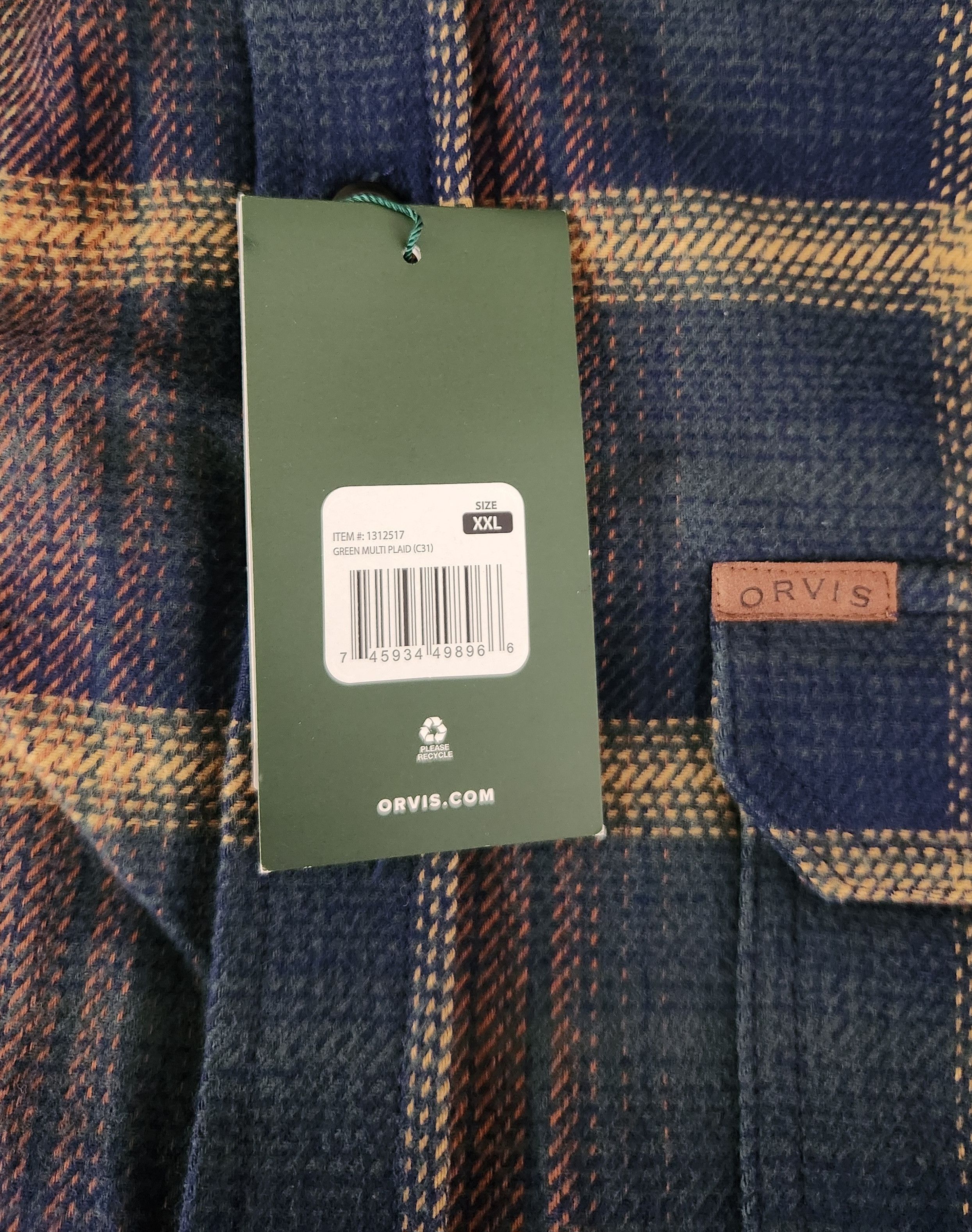 Designer × Orvis ORVIS XXL Plaid Heavyweight DOUBLE BRUSHED Flannel Men's Size US XXL / EU 58 / 5 - 8 Thumbnail