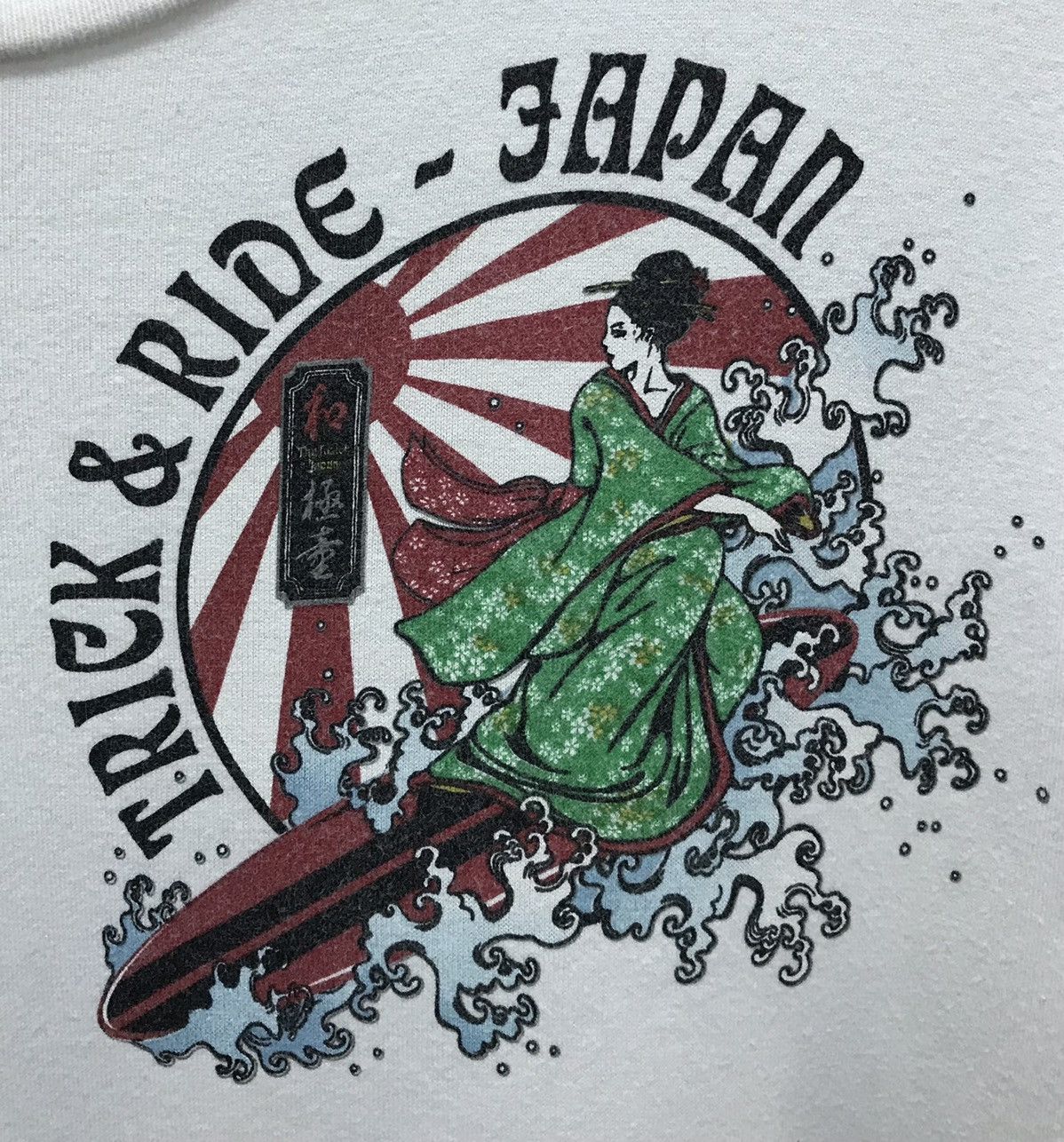 Japanese Brand × Vintage Vintage Trick&Ride -Japan Geisha Surfing Surfboard Shirt Size US XL / EU 56 / 4 - 3 Thumbnail