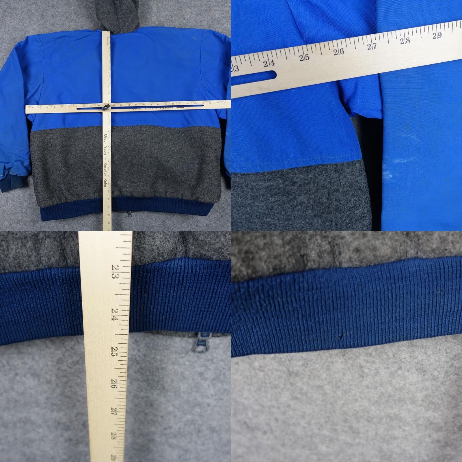 Vintage Stormy Seas Jacket Mens 2XL Blue Hooded Bomber Fleece Lined Workwear USAZippered Front Pocket, Casual, Outdoor Mens 2XL Blue Jacket Size US XXL / EU 58 / 5 - 10 Thumbnail