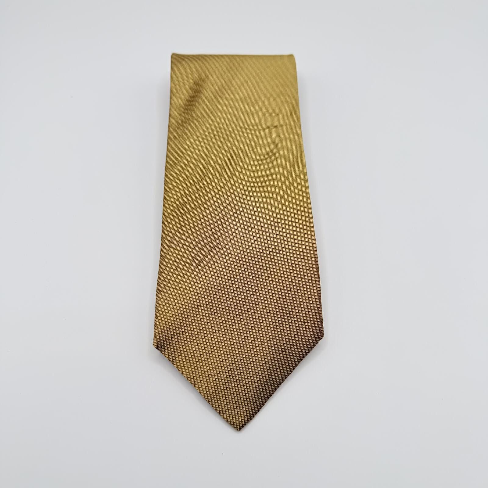 Brooks Brothers Brooks Brothers Tie Men's Gold All Silk Hand Made USA Size ONE SIZE - 3 Thumbnail