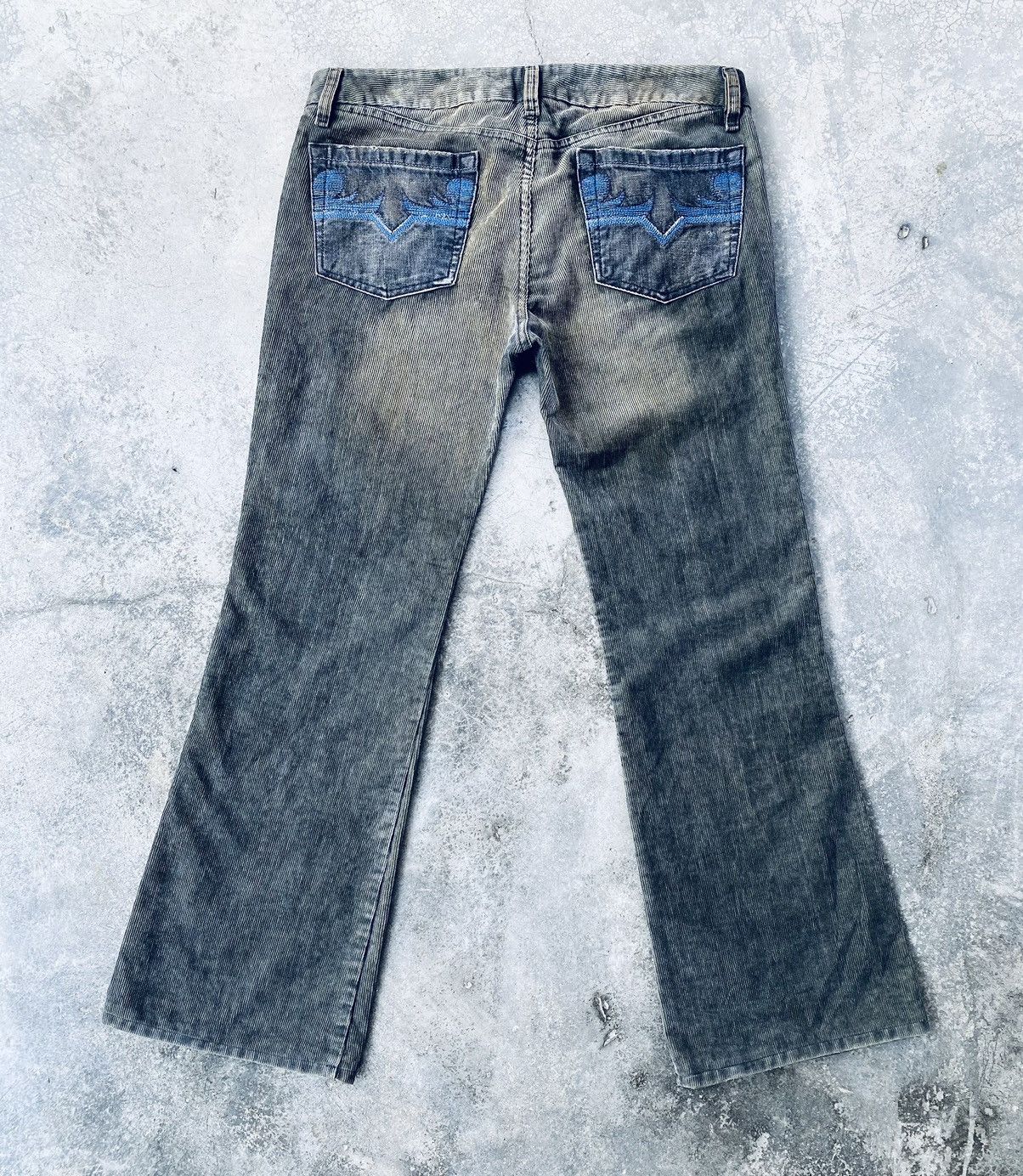 Diesel Vintage Diesel Corduroy Rusty Bottom Bell Distressed Pants Size US 35 - 2 Thumbnail