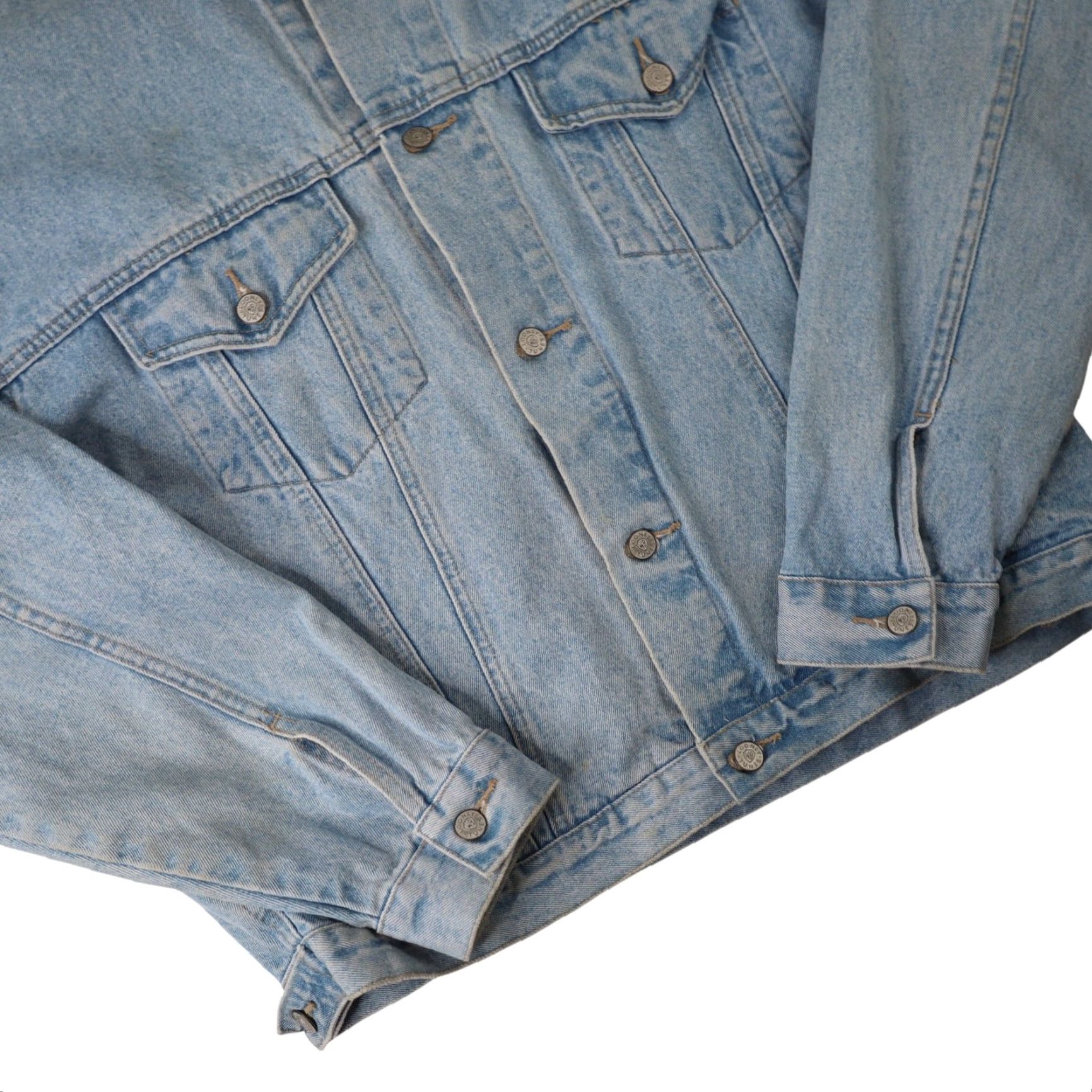 Vintage VINTAGE Looney Tunes "Thats all Folks" Denim Jacket Mens Large Blue Jacket Size US L / EU 52-54 / 3 - 4 Thumbnail