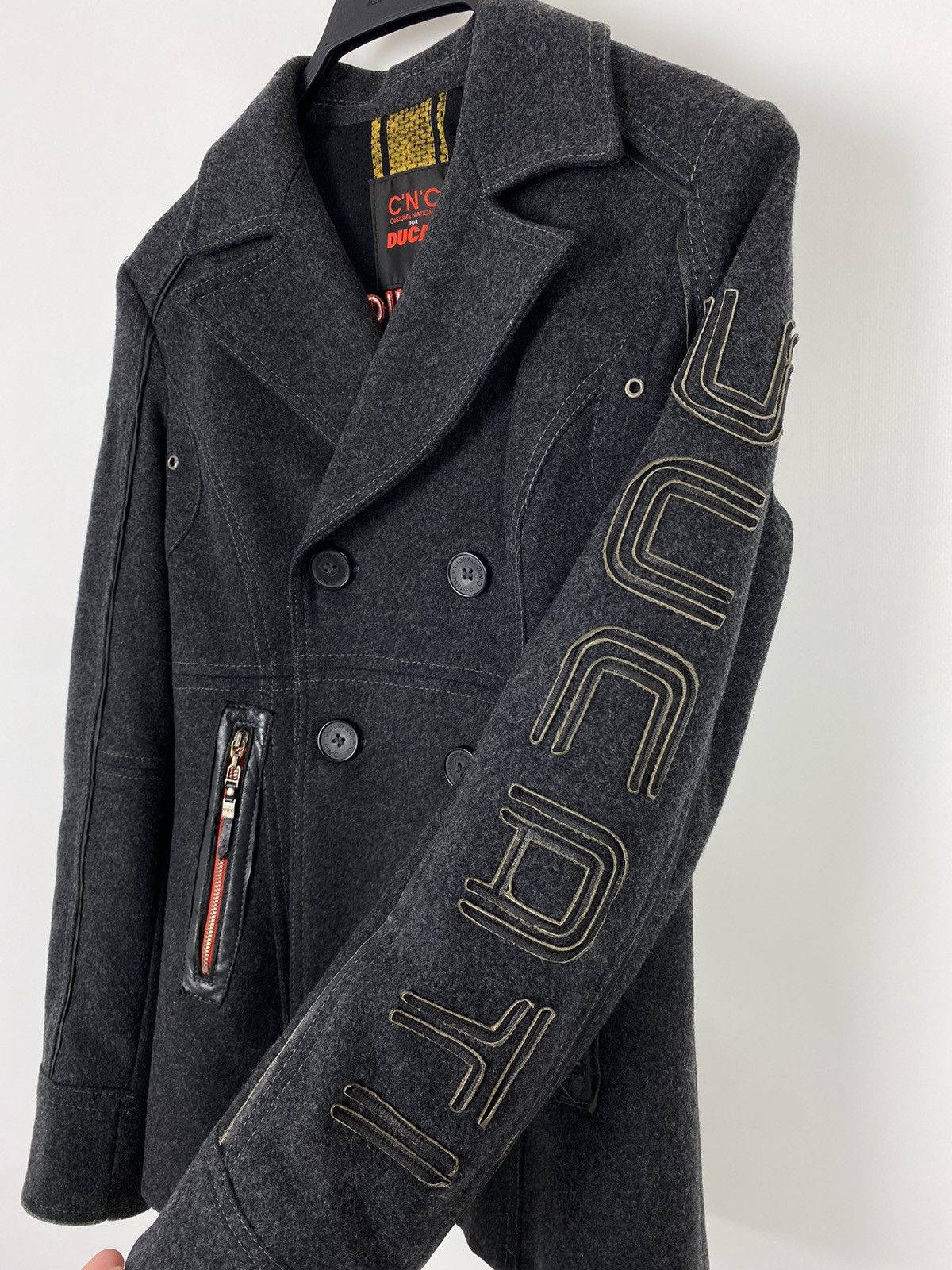 Costume National Y2K Vintage C’N’C for Ducati Double Breasted Wool Rider Coat Size S / US 4 / IT 40 - 9 Thumbnail