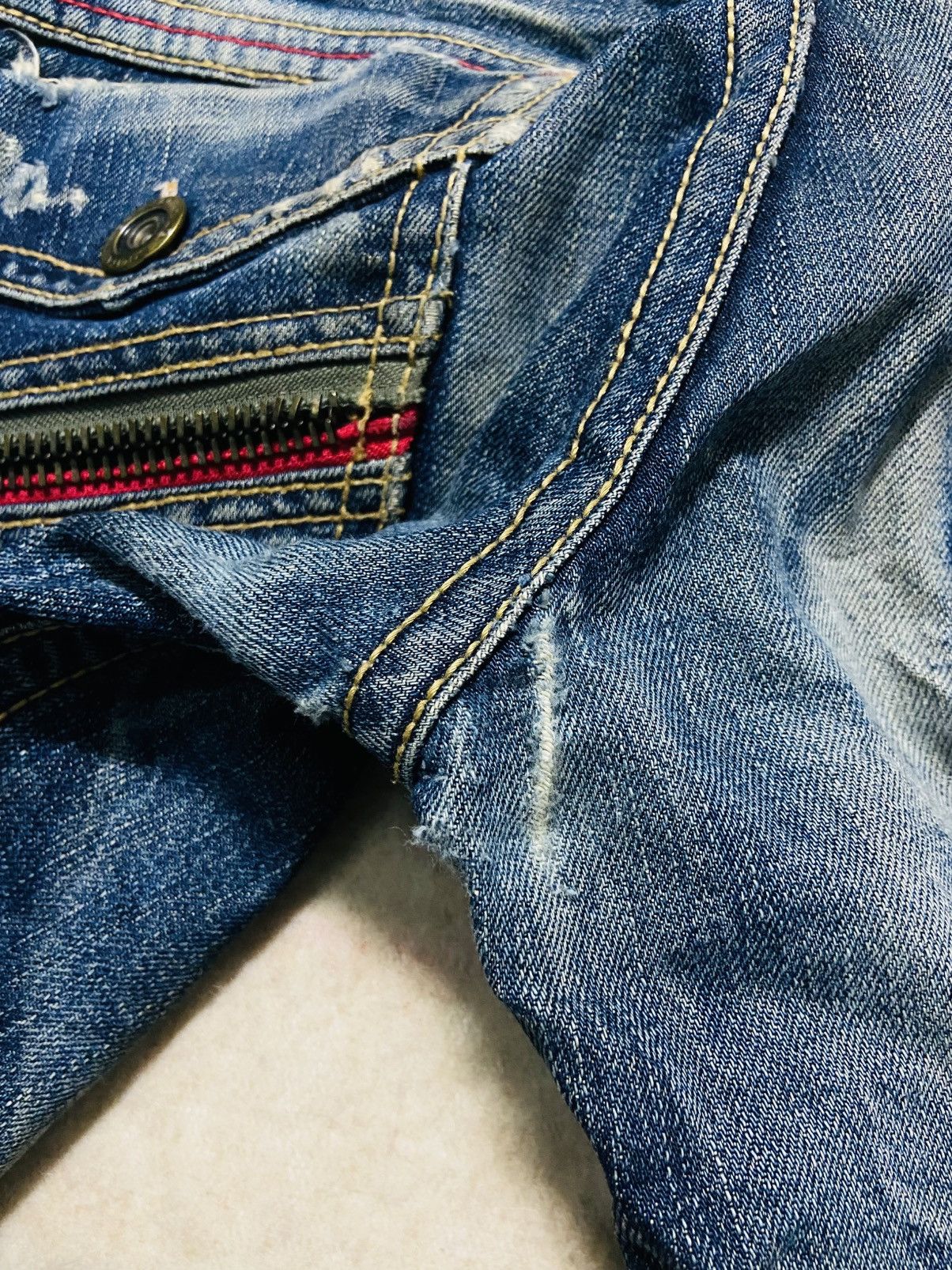 Japanese Brand Lolita Distressed Jeans Size 31" - 17 Thumbnail