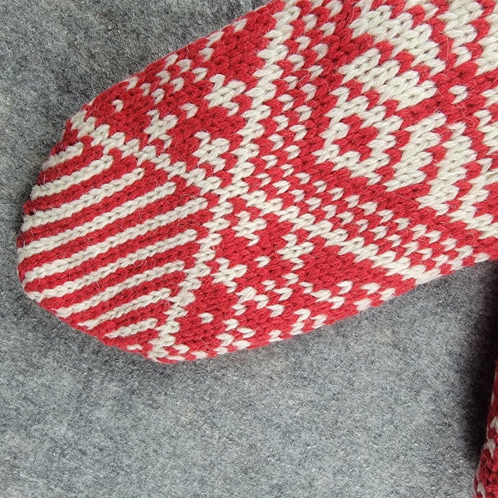 Hestra Hestra Nordic Wool Mitt size 10 Red Off White Size ONE SIZE - 5 Thumbnail
