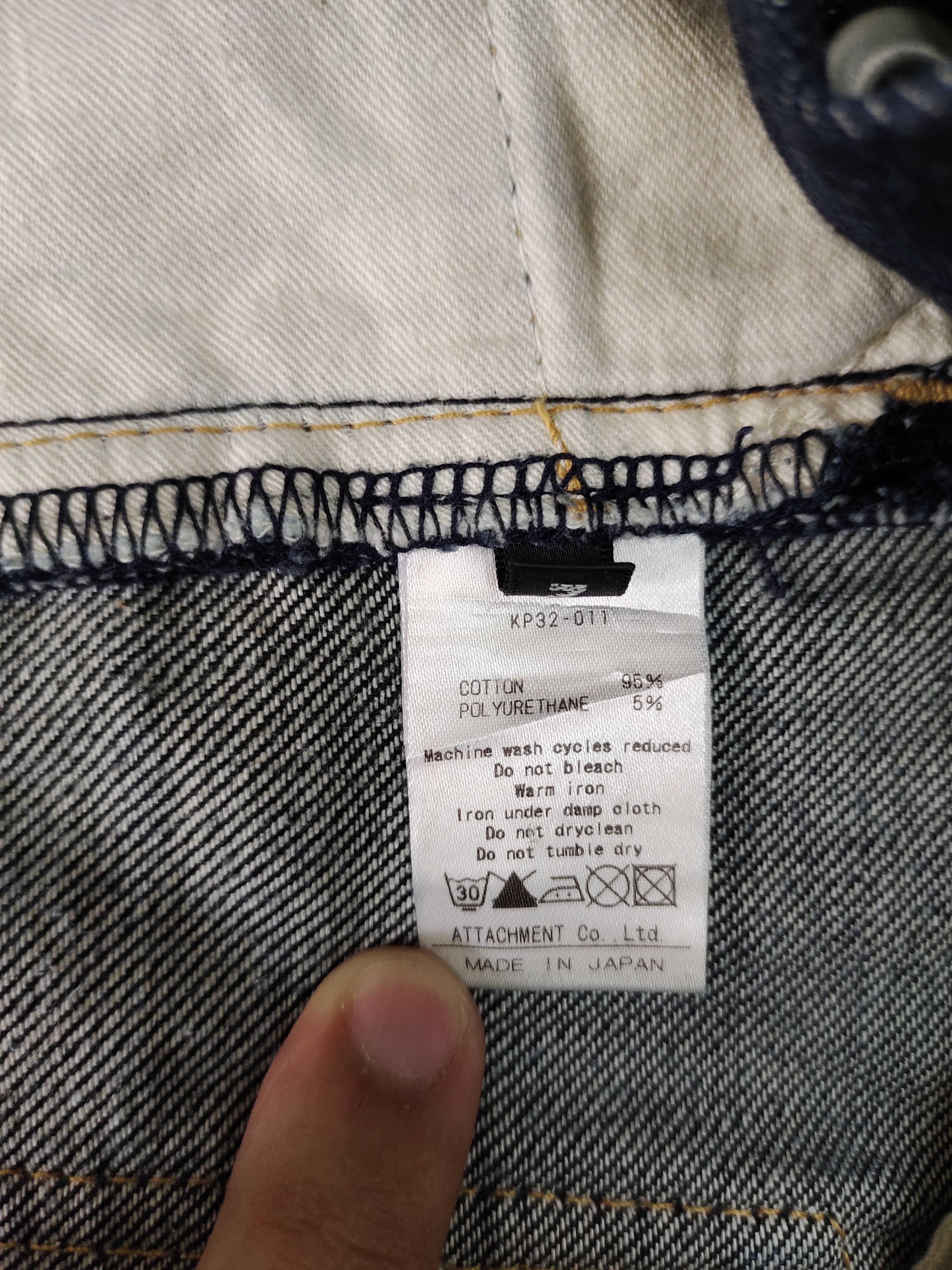 Kazuyuki Kumagai Attachment Kazuyuki Kumagai Attachment Japan Denim Jeans Size US 31 - 14 Thumbnail