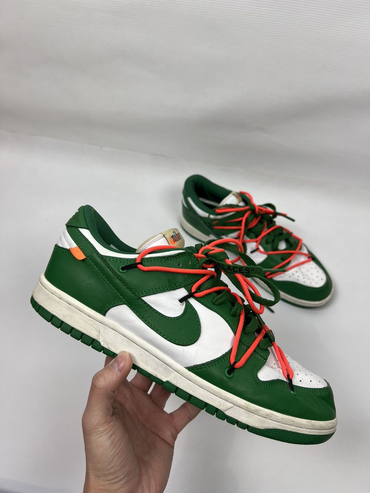 Nike × Off-White Nike Dunk Low Off White Pine Green size 11 Size US 11 / EU 44 - 2 Thumbnail