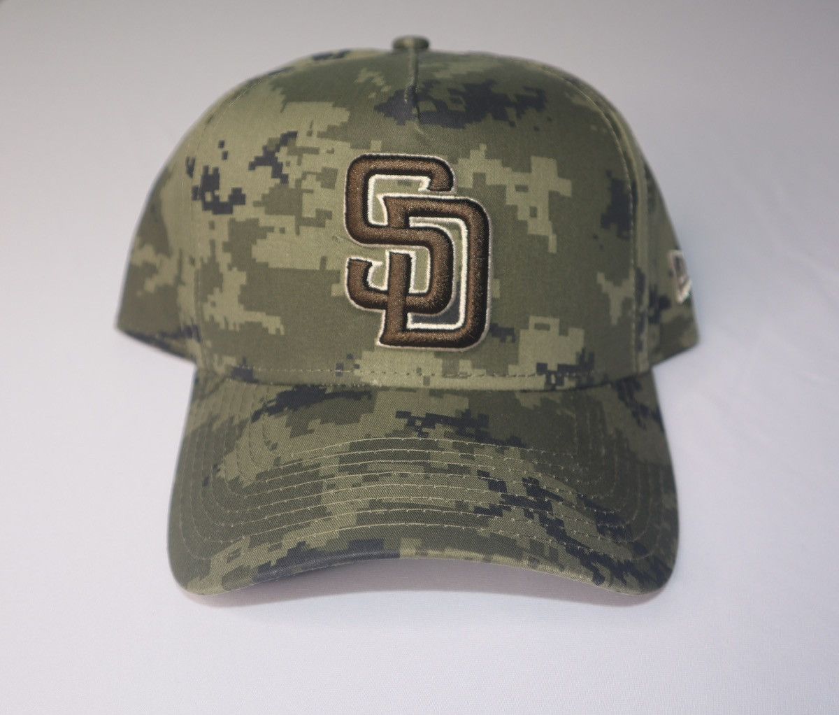 New Era San Diego Padres Camo A-Frame Snapback Hat Size ONE SIZE - 1 Thumbnail