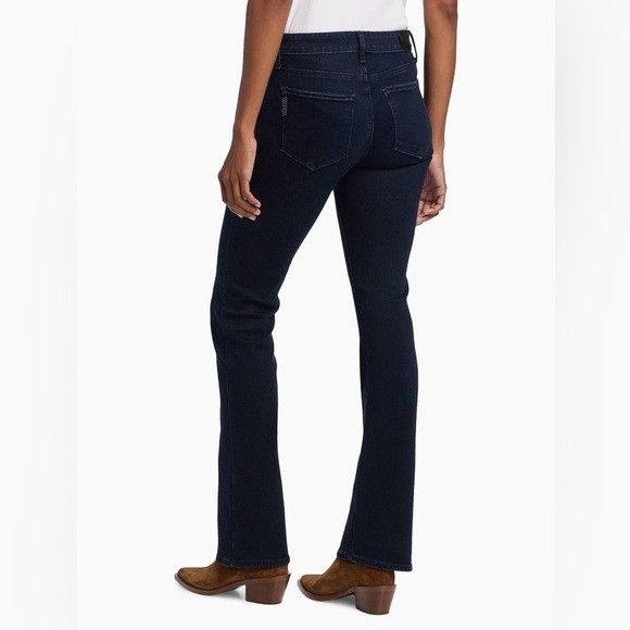 Paige PAIGE Manhattan Dark Blue Flare Jeans Sz 33 Size 33" - 1 Thumbnail