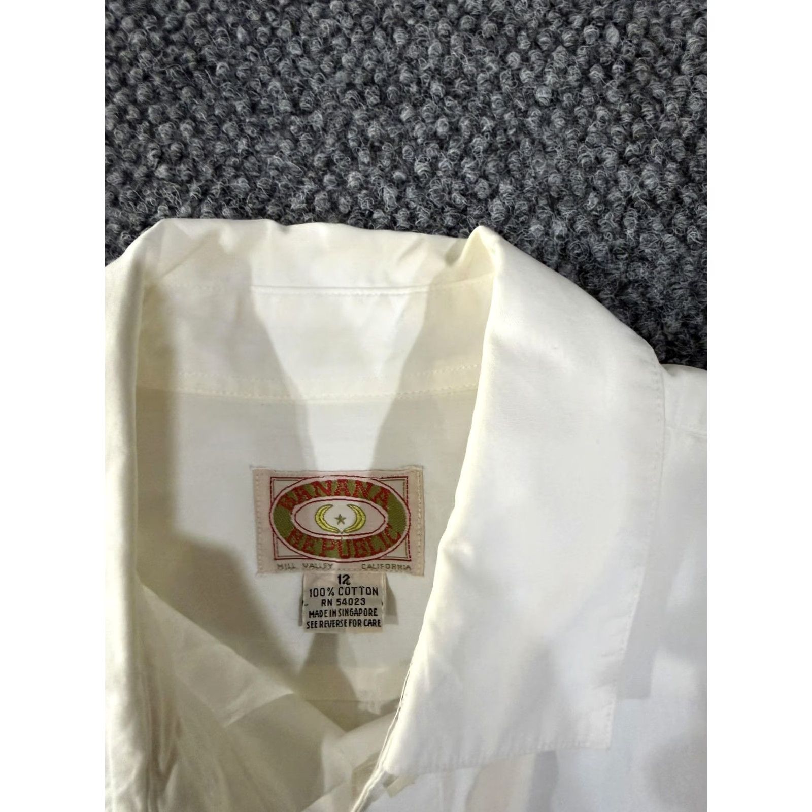 Banana Republic VINTAGE Banana Republic Shirt Womens 12 White Button Front Long Sleeve 80s Size XL / US 12-14 / IT 48-50 - 5 Thumbnail