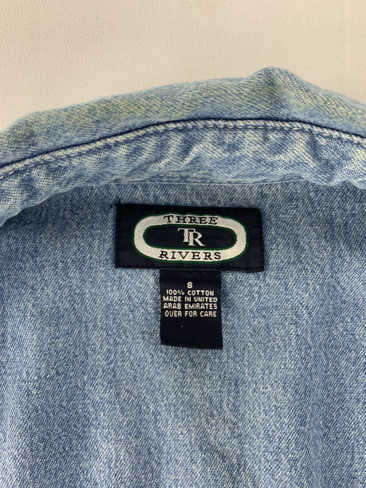 Japanese Brand TR Three Rivers Stampede Running Horse Chambray Longsleeve Size US M / EU 48-50 / 2 - 7 Thumbnail