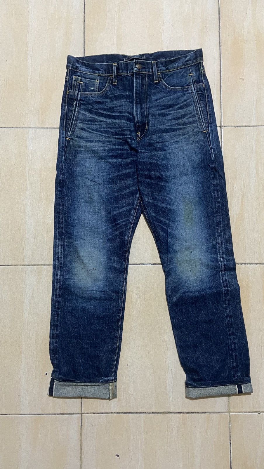Maison MIHARA YASUHIRO Selvedge Distressed Faded Blue Wash Mihara Yasuhiro Jeans Size US 31 - 2 Thumbnail