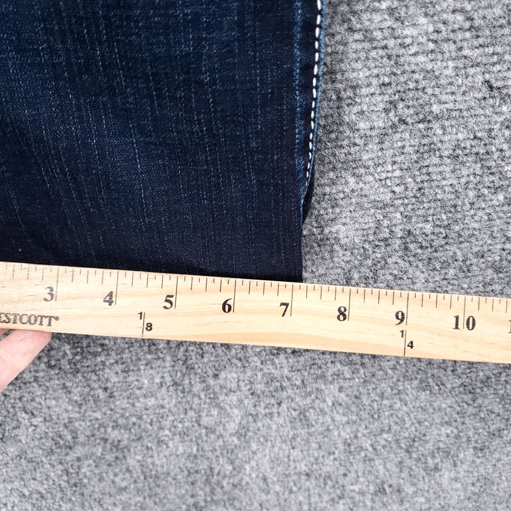 Vintage Buckle BKE Jeans Capri Womens 27 Blue Kate Low Rise Stretch Dark Wash Denim Size 27" / US 4 / IT 40 - 5 Thumbnail