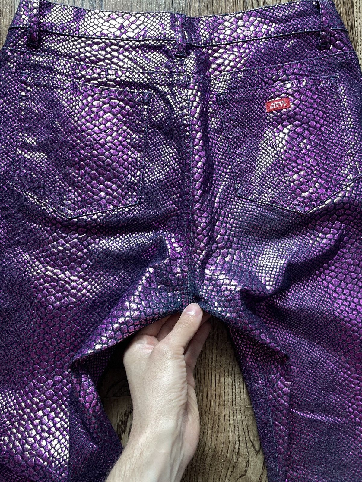If Six Was Nine 2000s Miss Sixty scales purple jeans pants Size 30" / US 8 / IT 44 - 8 Thumbnail