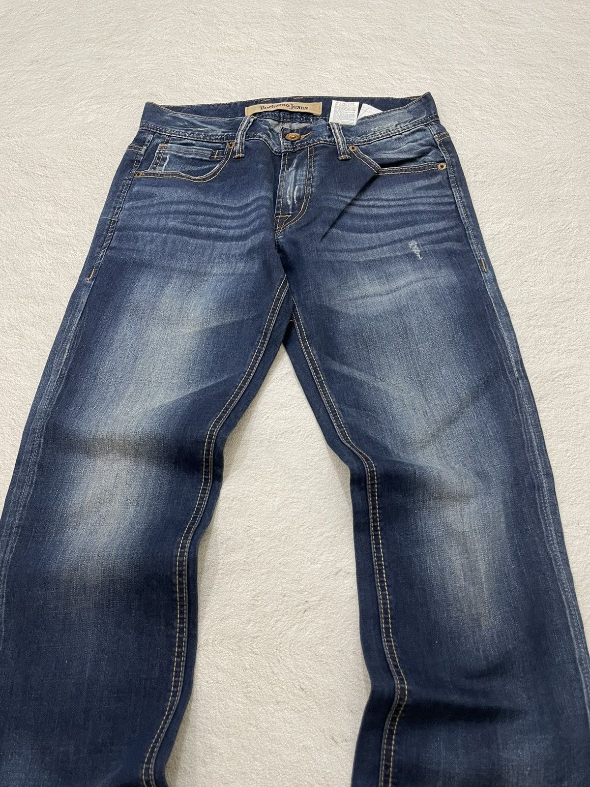 Japanese Brand 2000s Buckaro Mudwash Distressed Y2K Japan Brand Embroidered Size US 29 - 3 Thumbnail