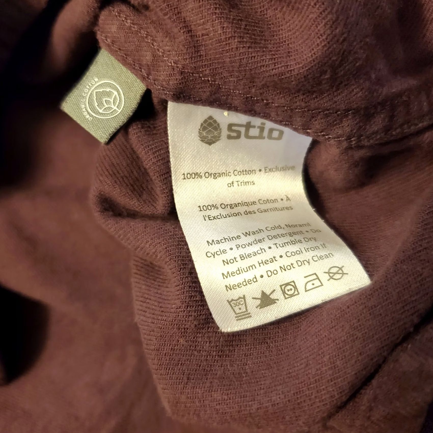Vintage Stio Miter Flannel Shirt Mens XL Purple Brushed Organic Cotton Button Up Size US XL / EU 56 / 4 - 6 Thumbnail