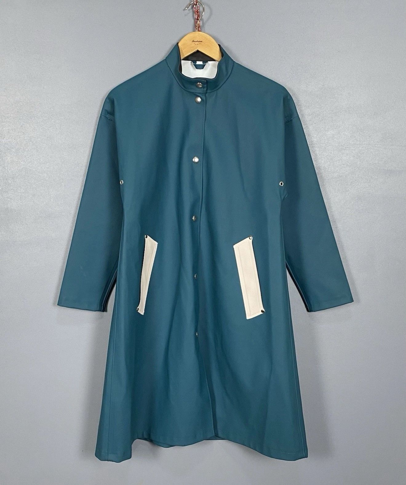 Stutterheim Stutterheim Stockholm Waterproof Rain Rubber Coat Jacket Too Size XXS / US 00 / IT 34 - 1 Thumbnail
